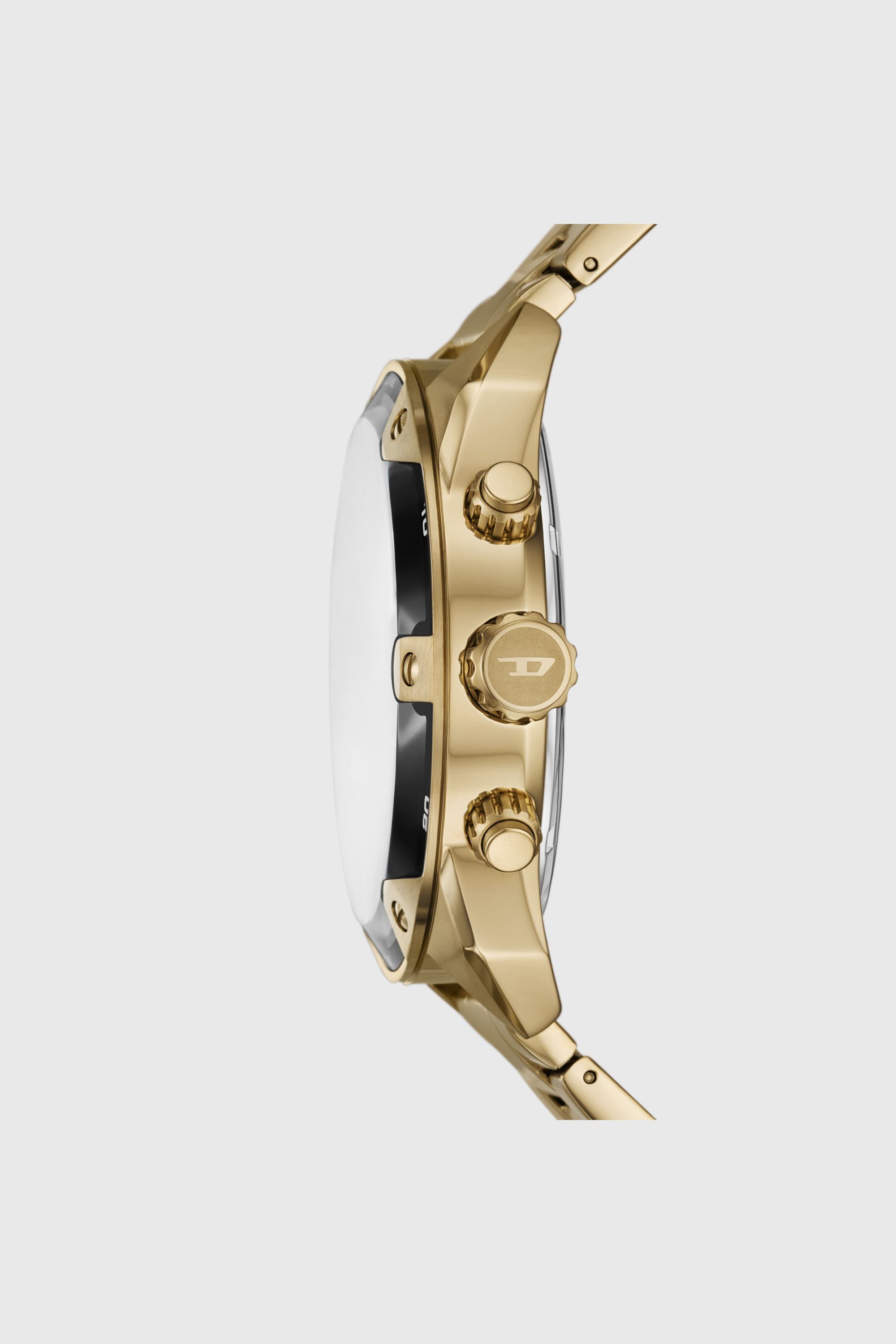 Men's Diesel Spiked Chronograph Gold-Tone Stainless Steel Watch