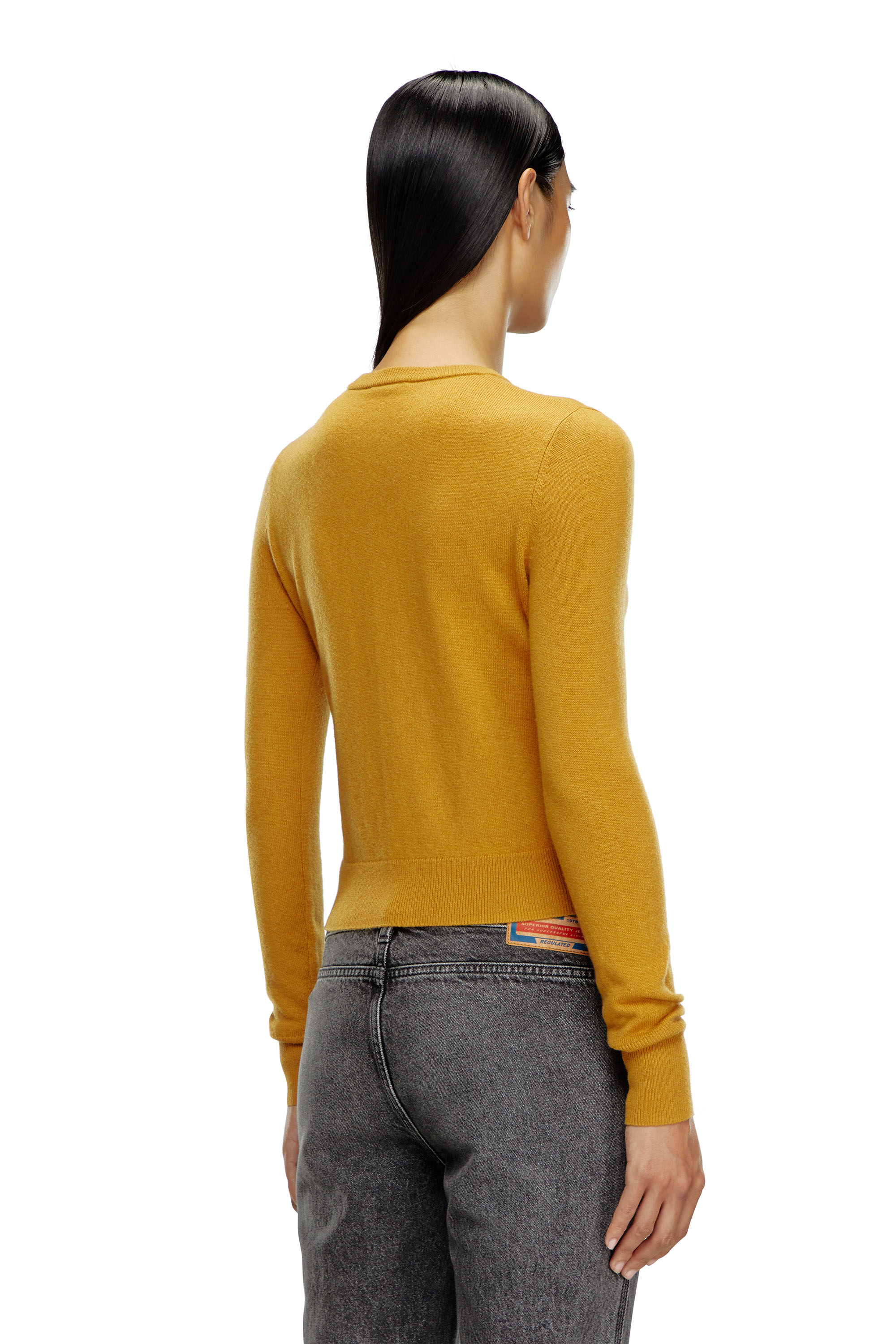 Diesel - M-AREESAX, Woman's Wool and cashmere top in Black - 4