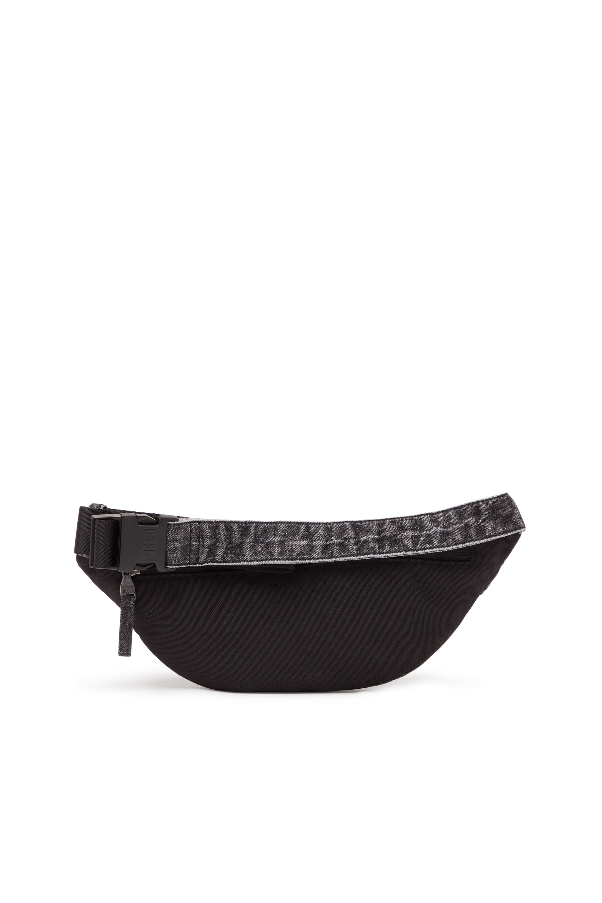 Diesel - RAVE BELTBAG X, Man's Rave Beltbag X - Belt bag in faded denim in Black - 2