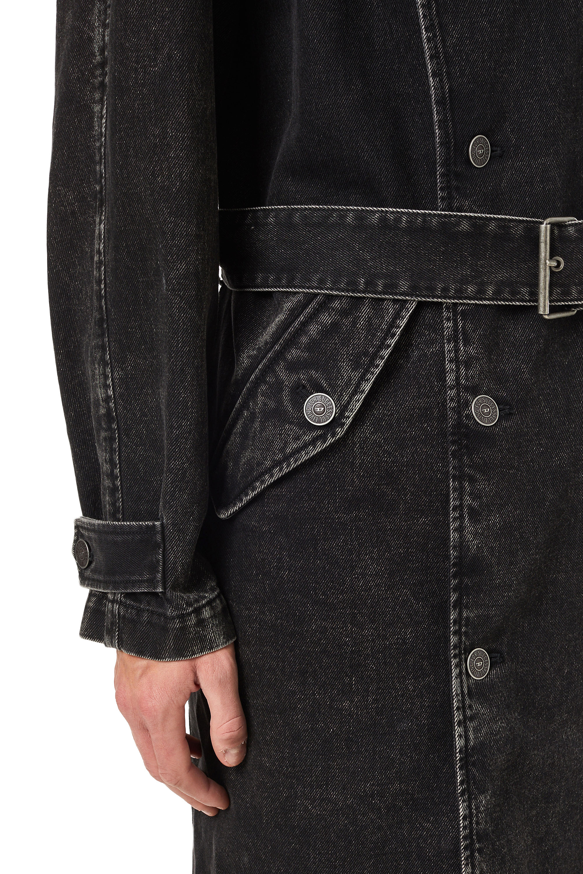 D-DELIRIOUS DOUBLE BREASTED TRENCH COAT, 