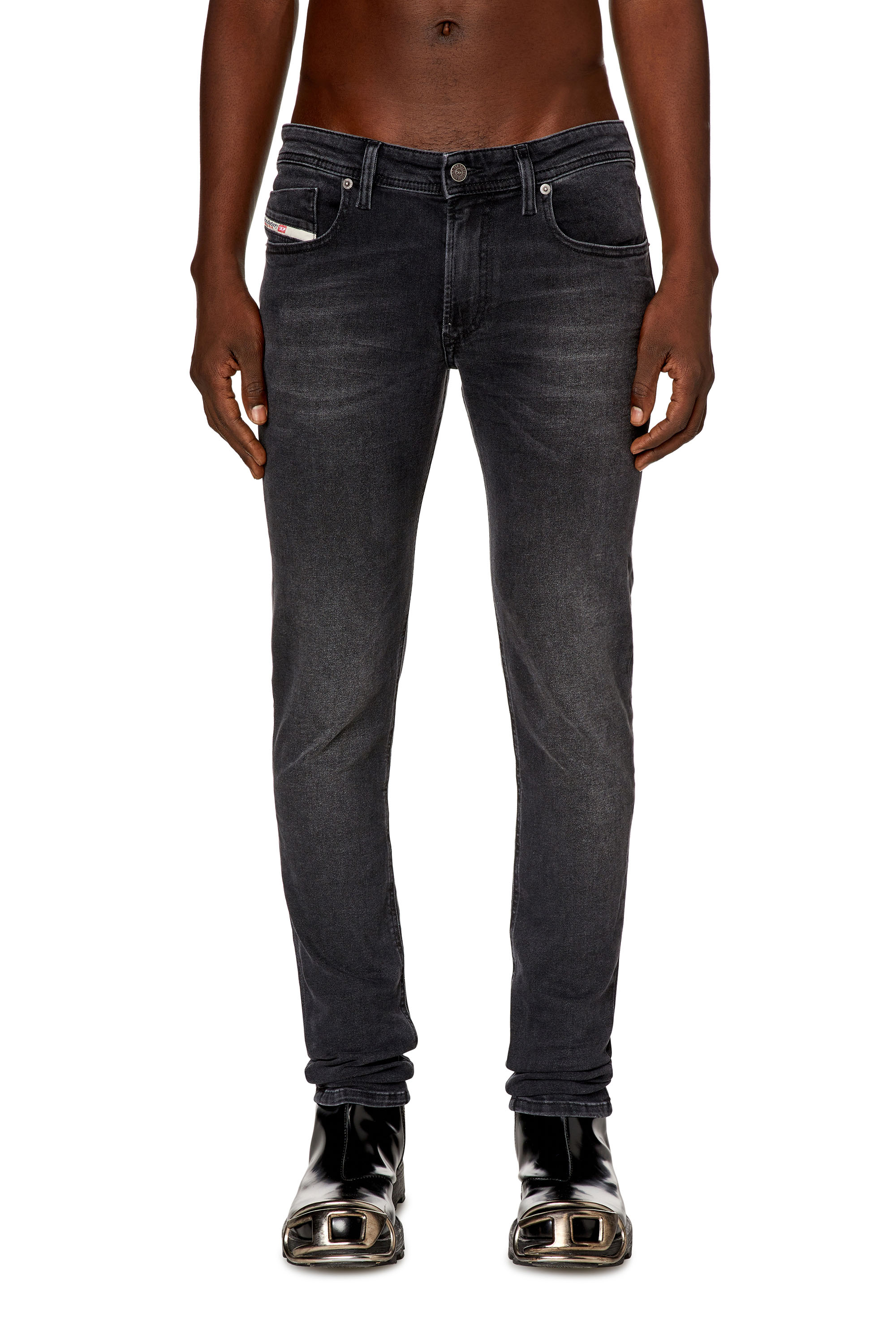 Men's Skinny Jeans | Black/Dark grey | Diesel 1979 Sleenker