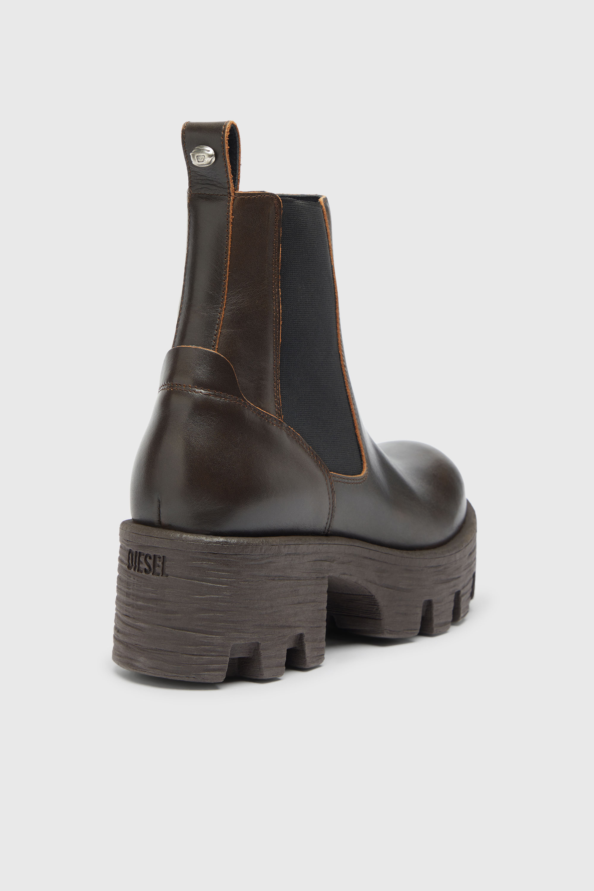 Women's D-Hammer - Chelsea boots in leather with lug sole | Brown
