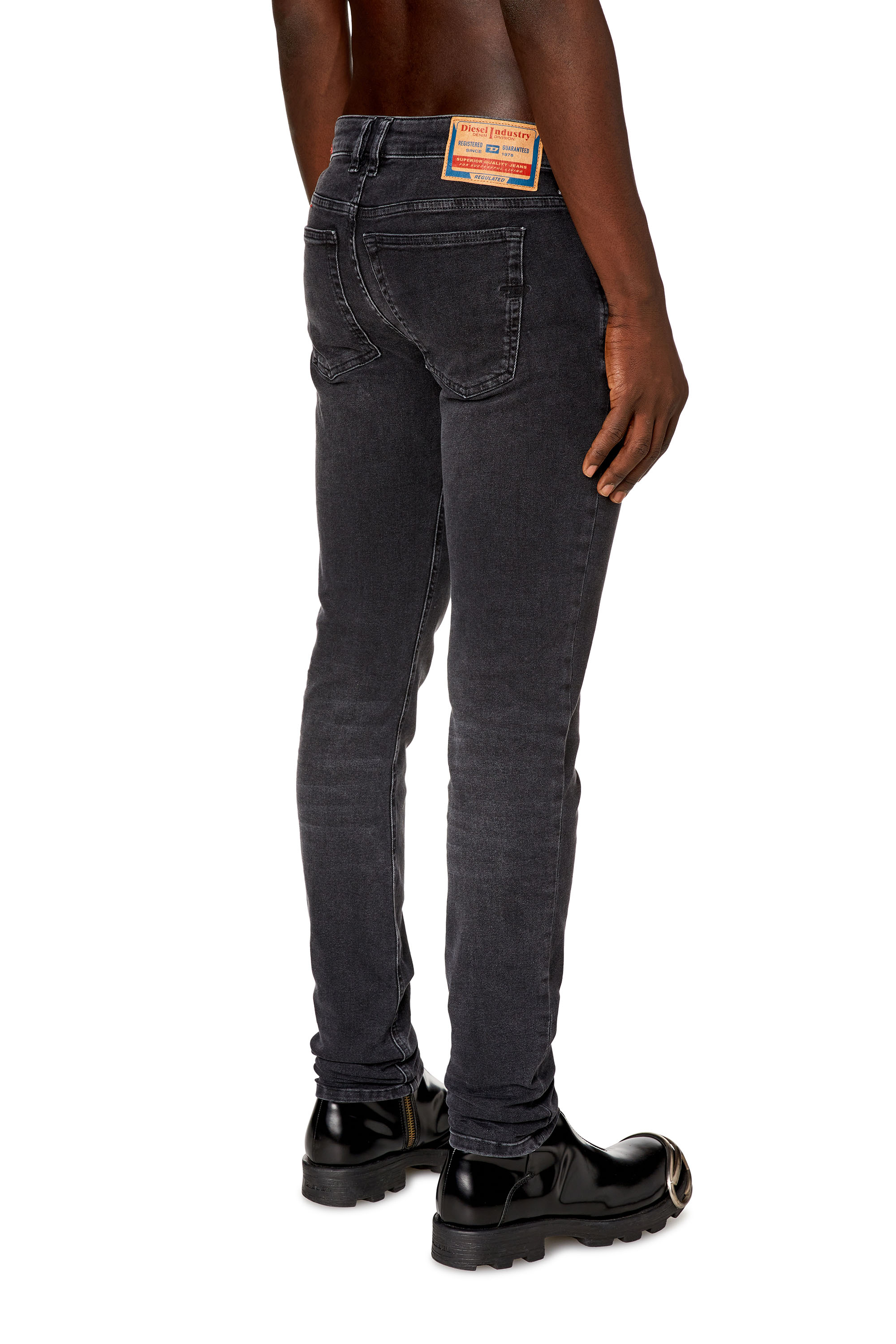 Men's Skinny Jeans | Black/Dark grey | Diesel 1979 Sleenker