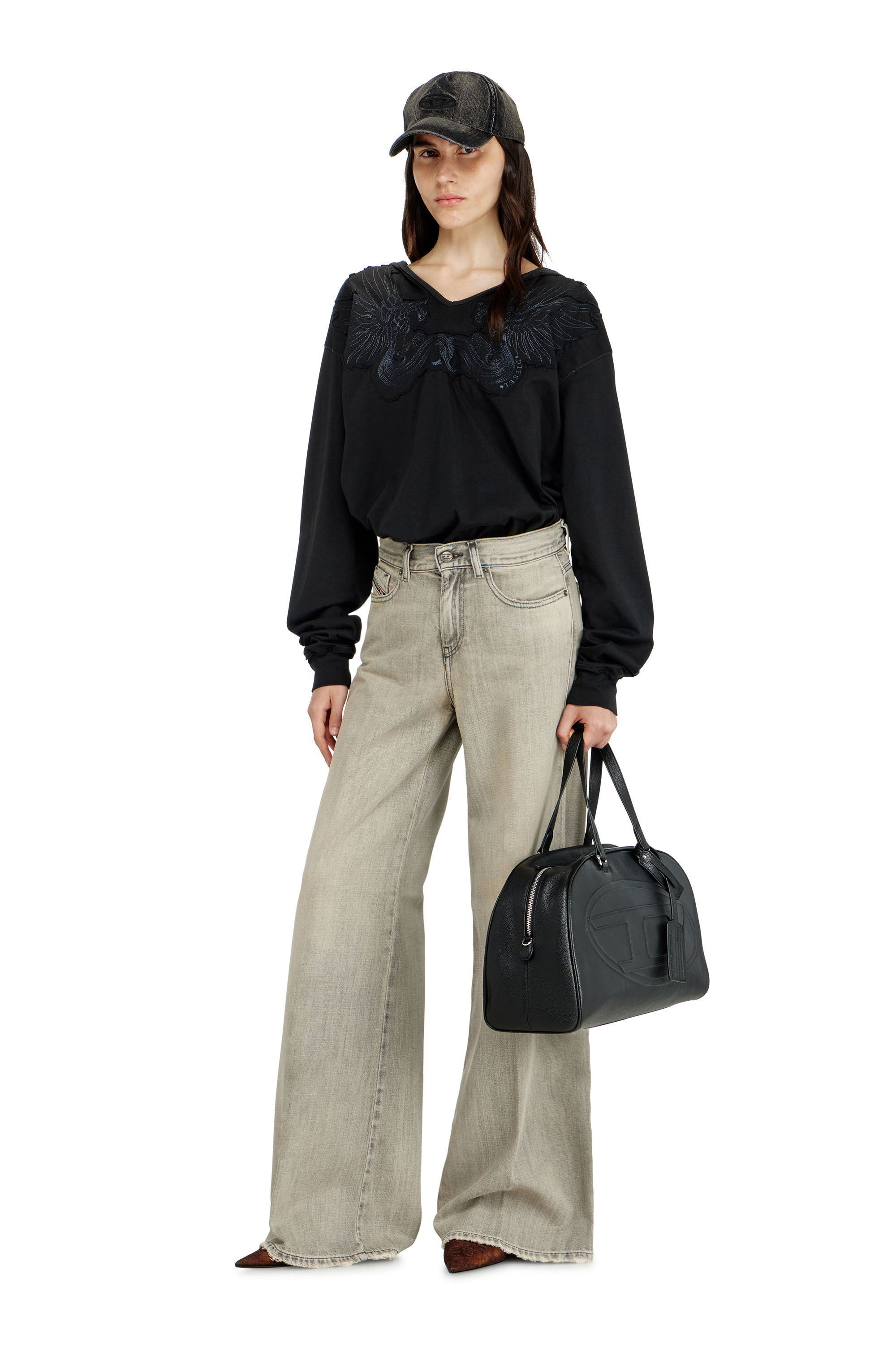 Diesel - Woman's Flare Jeans 1978 D-Akemi 068RU, Grey - 3