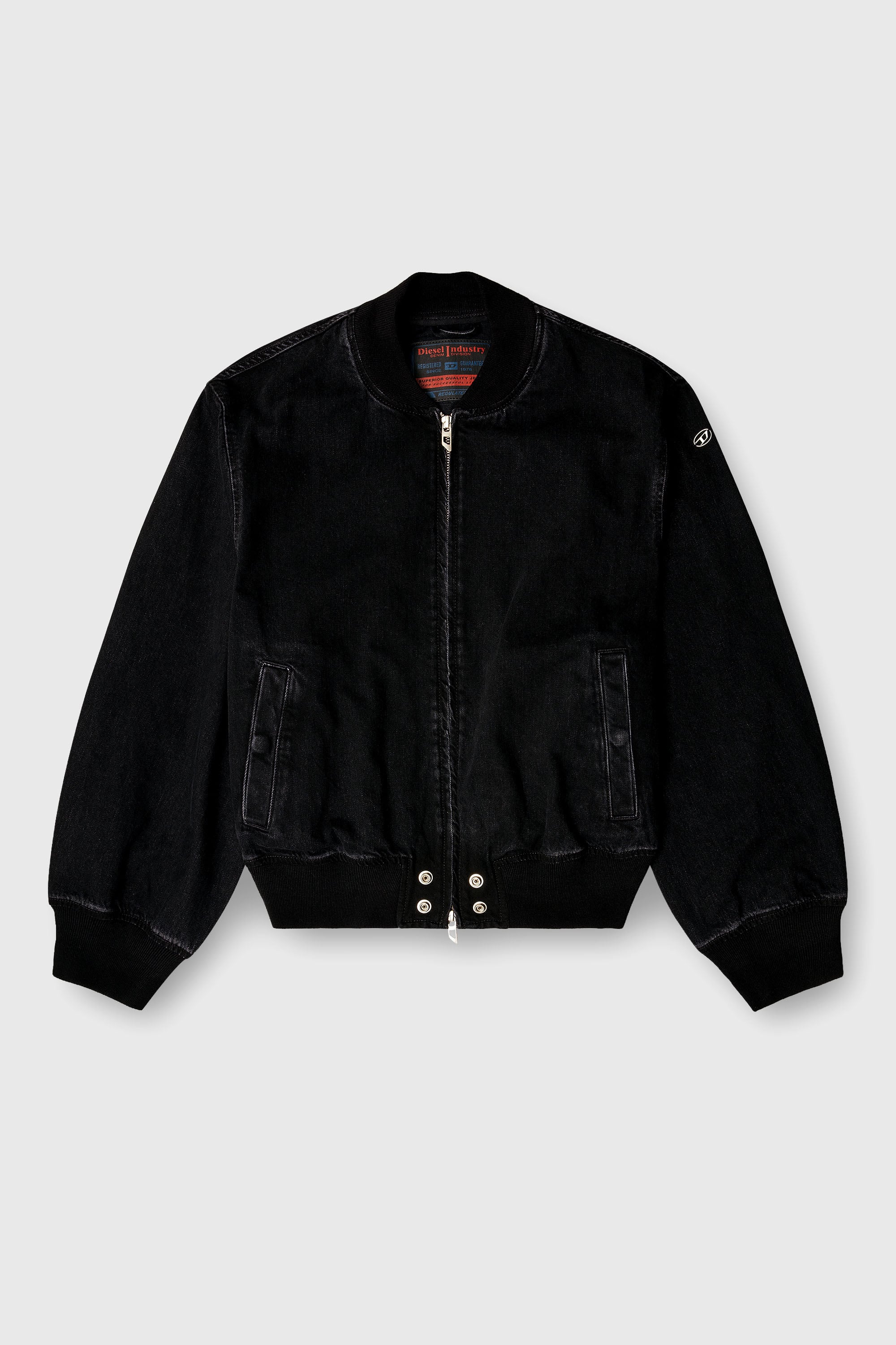 Diesel - D-GUZ, Chaqueta bomber en denim Unisex in Negro - 2