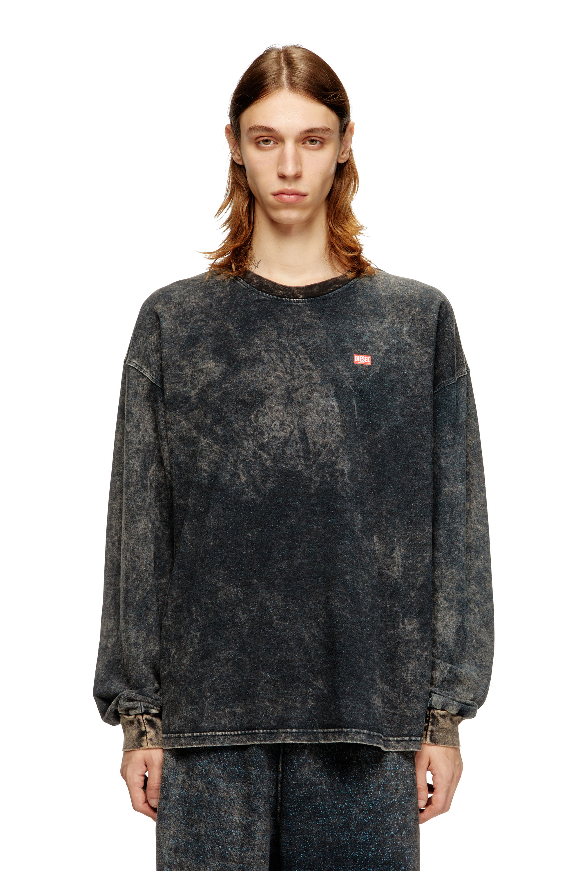 Diesel - T-BOXT-LS-T3, Man's Cotton long sleeve T-shirt in Black - 1