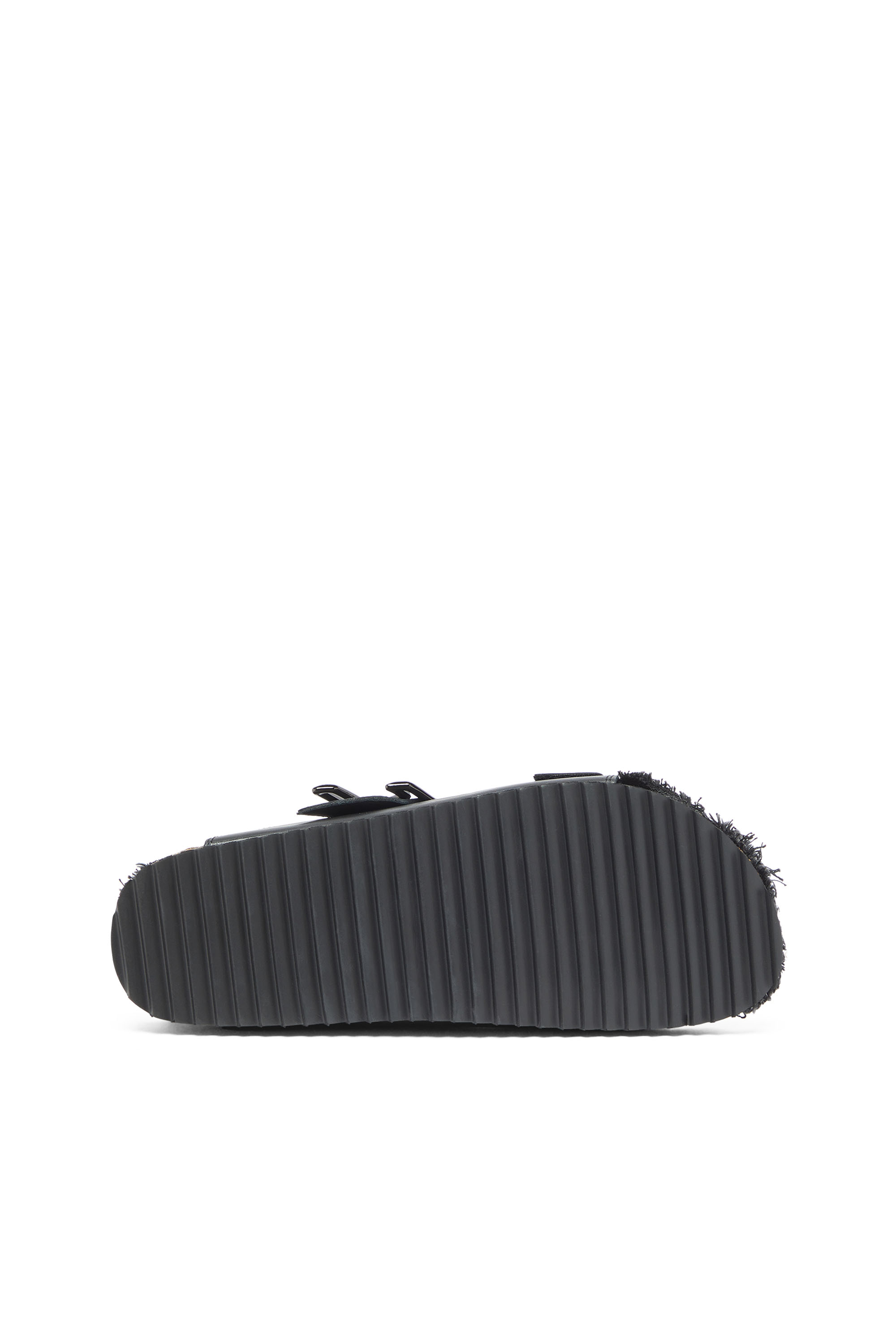 Diesel - D-WOODSTOCK D SANDAL, Man's D-Woodstock - Leather slide with cork footbed in Black - 4
