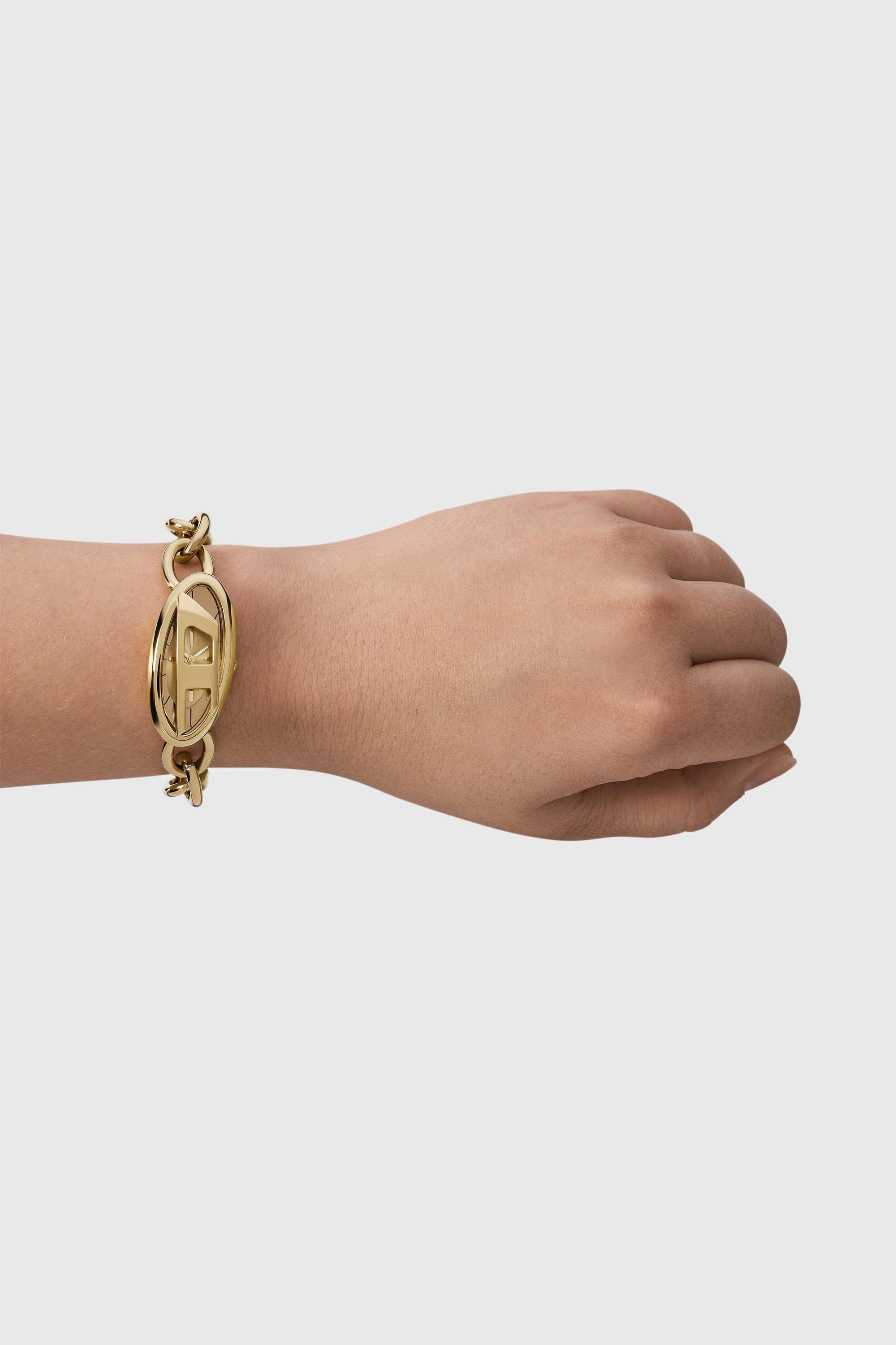 Diesel - DZ5611 WATCH, Female's D-Era Two -Hand Gold-Tone Stainless Steel Watch in Gold - 4