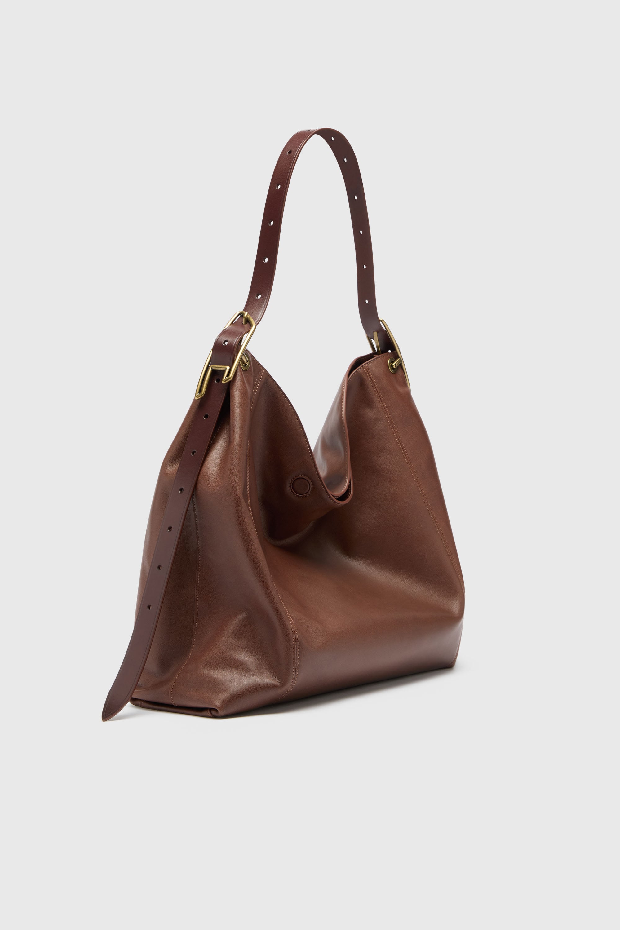 Diesel - D-LINE HOBO L, D-Line Bolso hobo en piel Mujer in Marr&oacute;n - 2