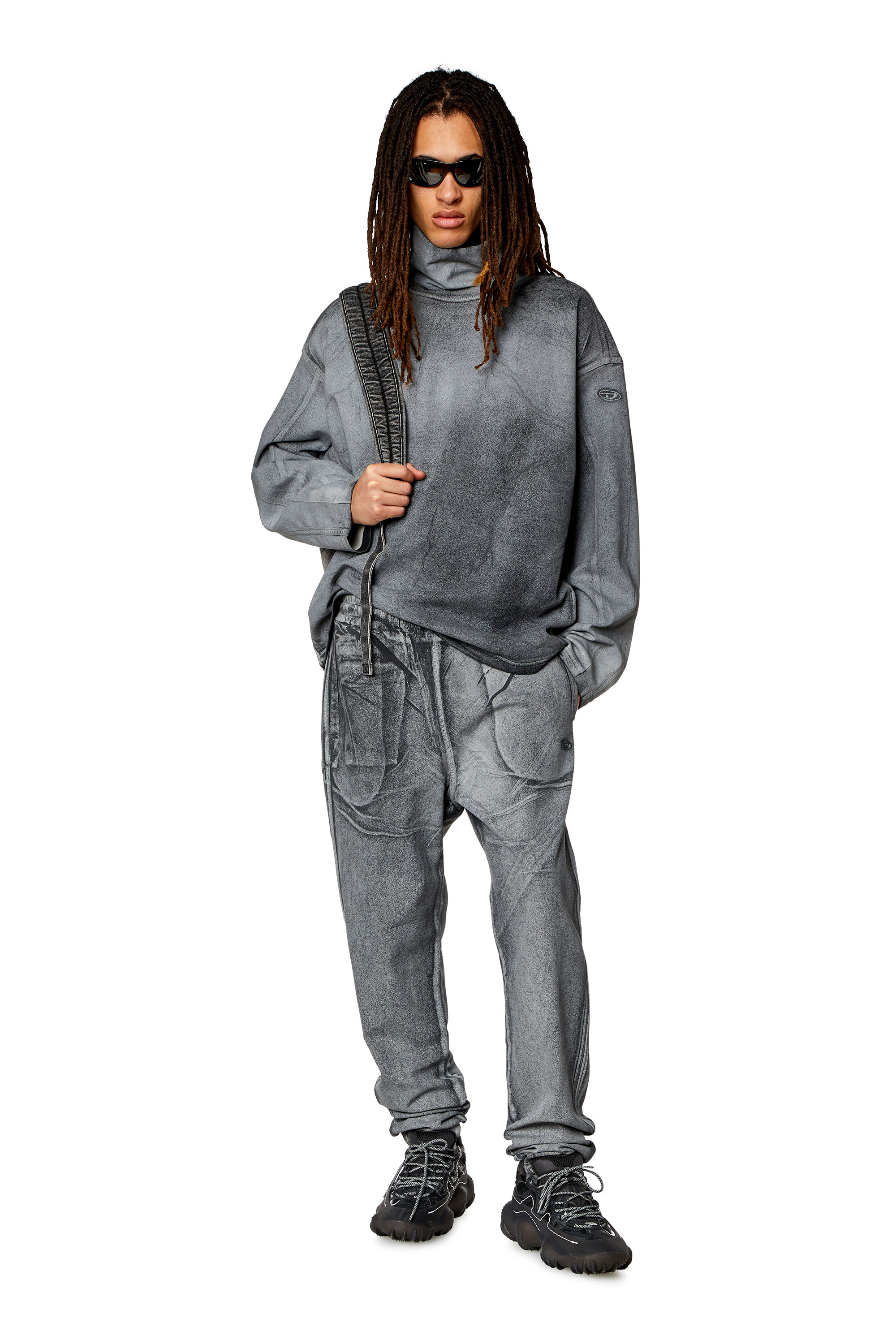 Diesel - Unisex's Slim D-Labb Track denim 068KQ, Grey - 6