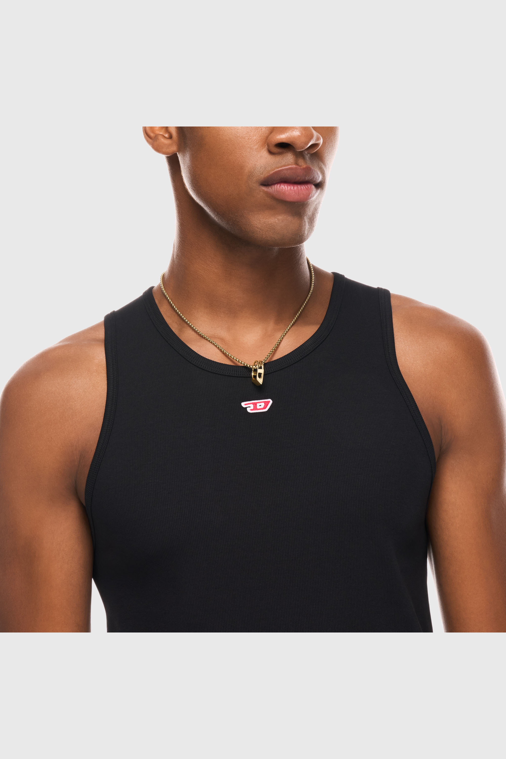 Diesel - DX1670710 JEWELLERY, Collar con colgante de acero inoxidable Unisex in Dorado - 4