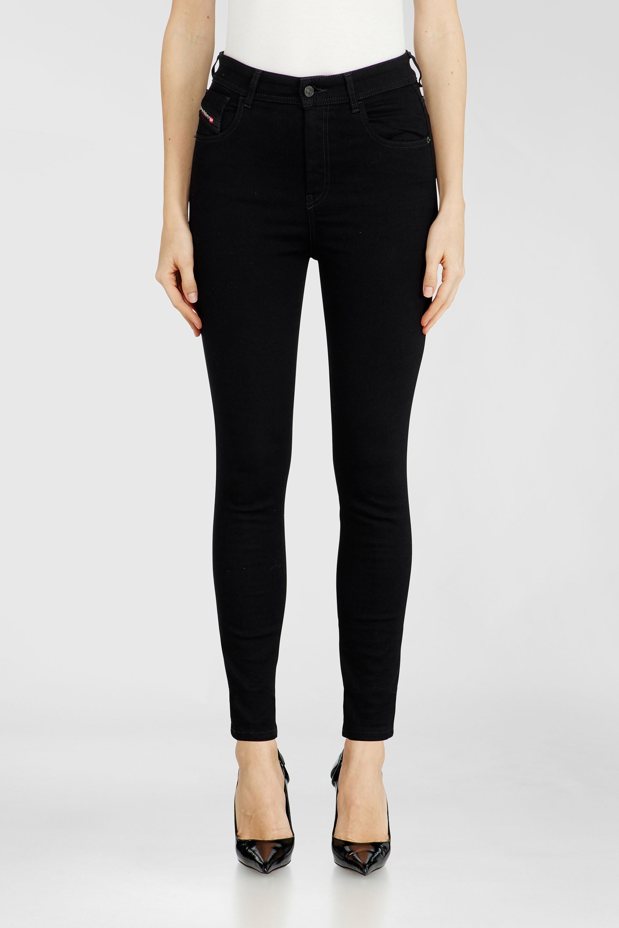 Diesel - Female's Skinny Jeans 1984 Slandy-High 069EF, Black/Dark Grey - 4