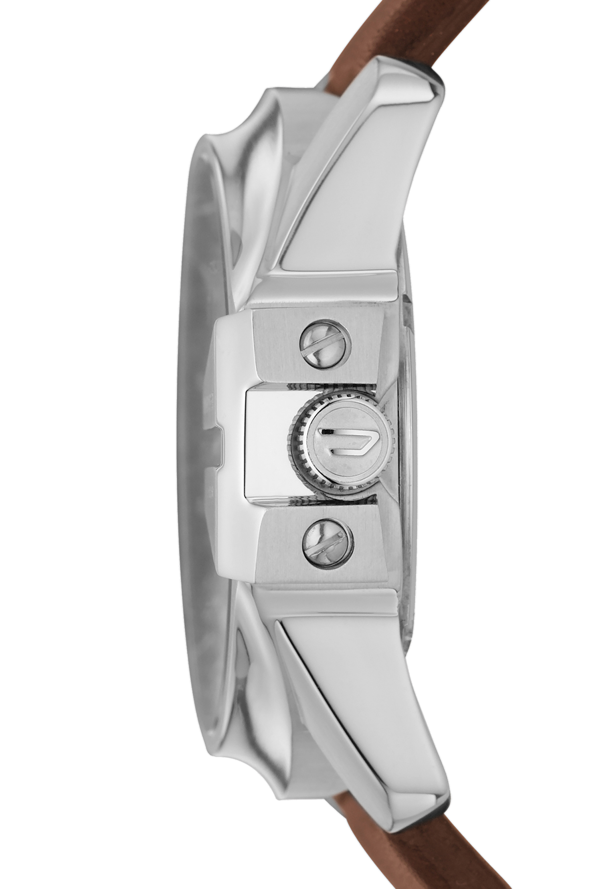 DZ1206 Man: Mega Chief brown leather watch | Diesel