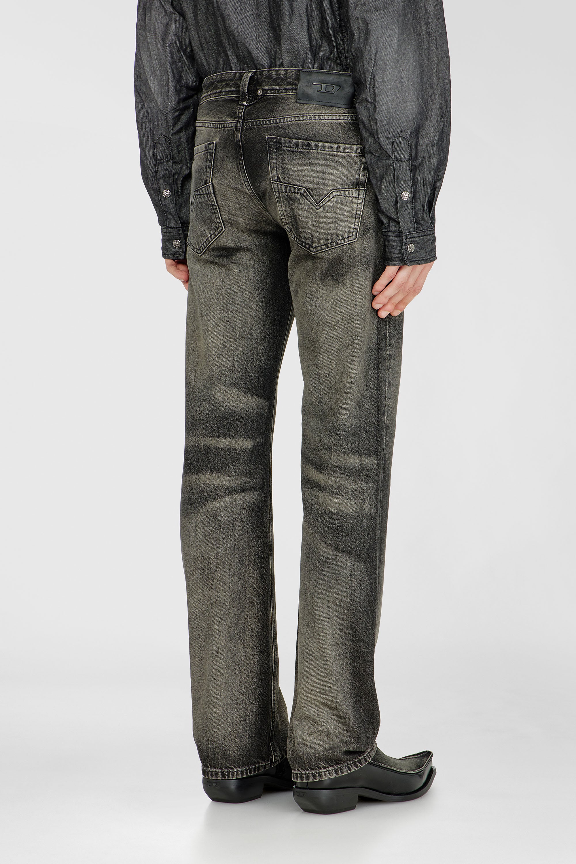Diesel - Regular Jeans 1985 Larkee 09R33 Homme, Noir/Gris fonc&eacute; - Image 5