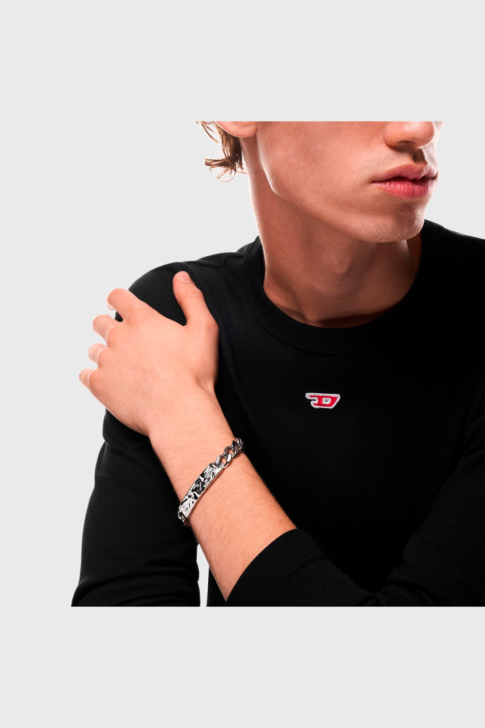 Diesel - DX1732040, Pulsera ID de acero inoxidable Unisex in Plateado - 4