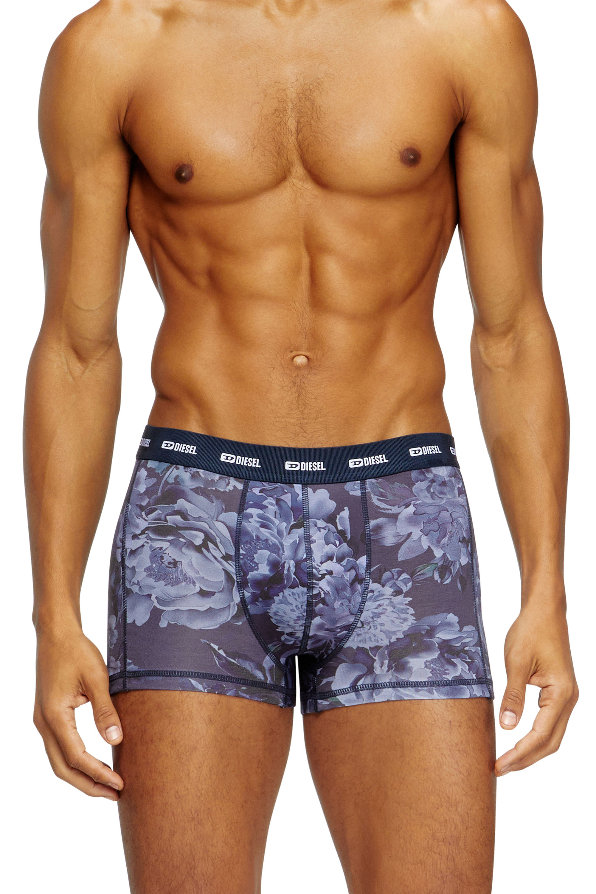 Diesel - DAMIEN-UTLT, Man's Boxer briefs with Flower print in Blue - 2