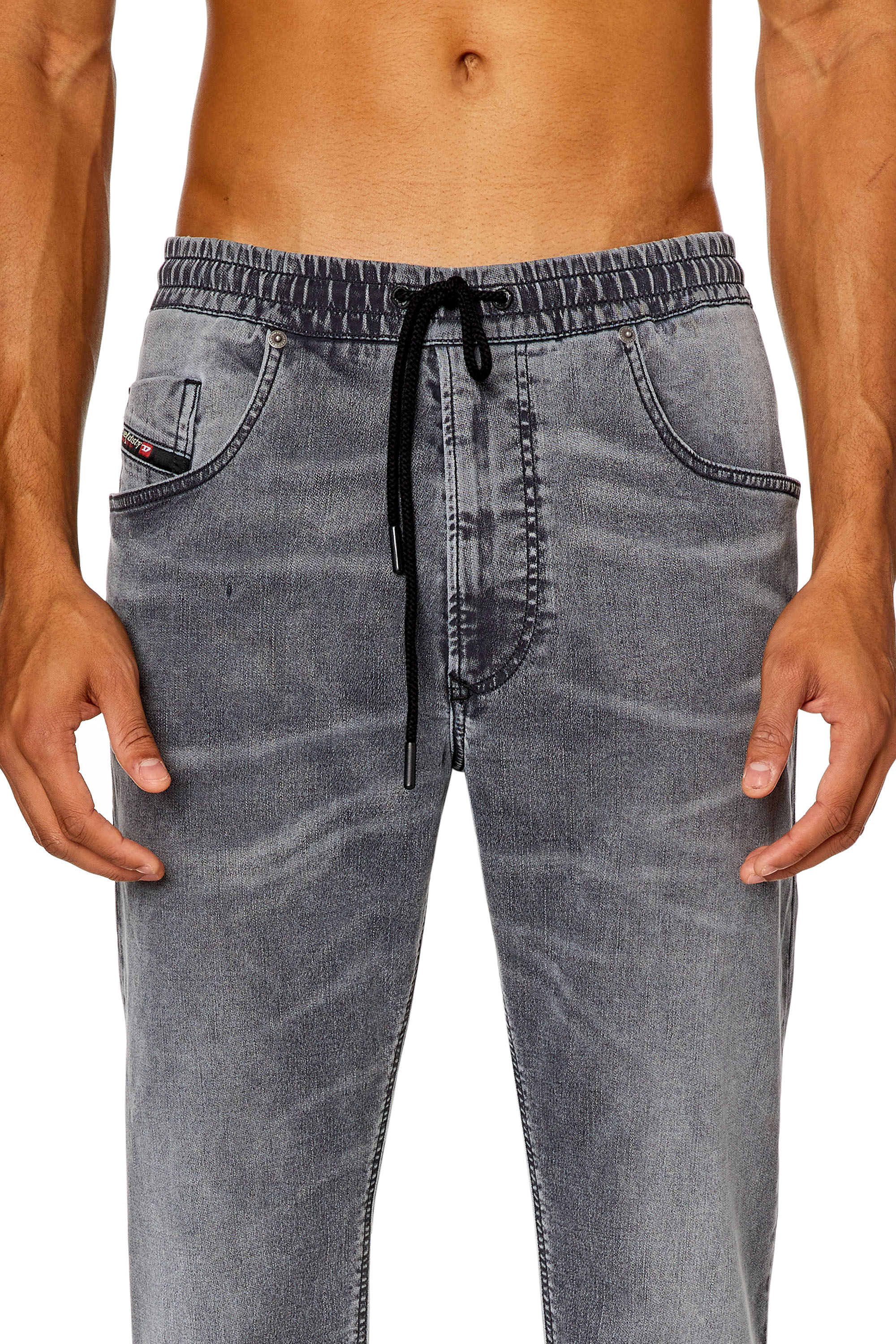 Diesel - Male's Regular 2030 D-Krooley Joggjeans&reg; 068HP, Grey - 5