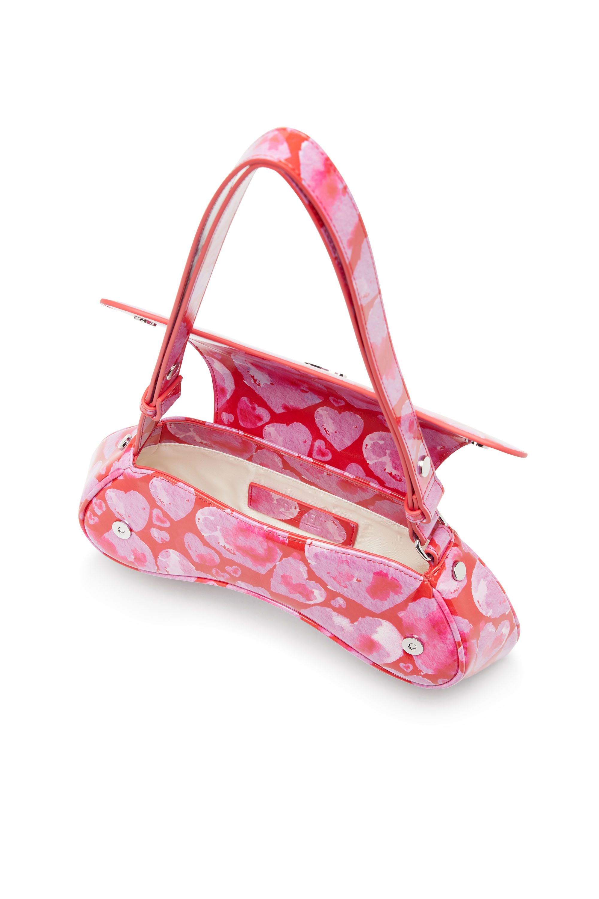 Diesel - ST VALENTINE-PLAY CROSSBODY, St Valentine-Play-Bandolera con estampado de coraz&oacute;n all-over Mujer in Rosa - 4