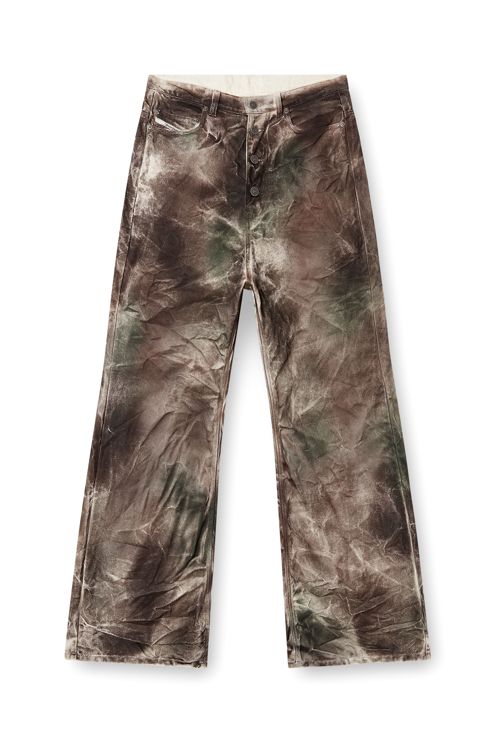 Diesel - P-THUG-PANT, Pantalones en lona camuflaje arrugada Unisex in Multicolor - 3
