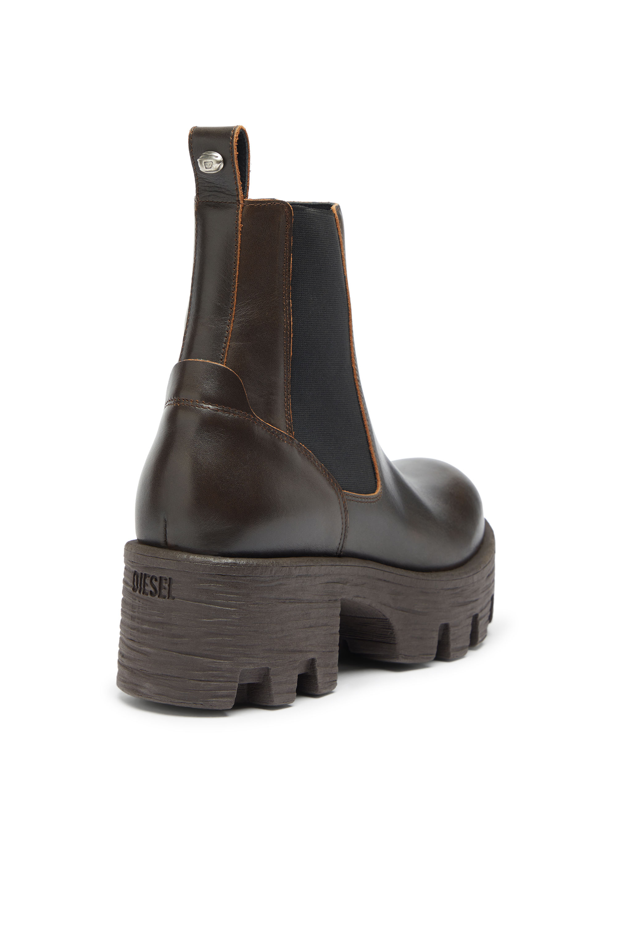 Women's D-Hammer - Chelsea boots in leather with lug sole | Brown