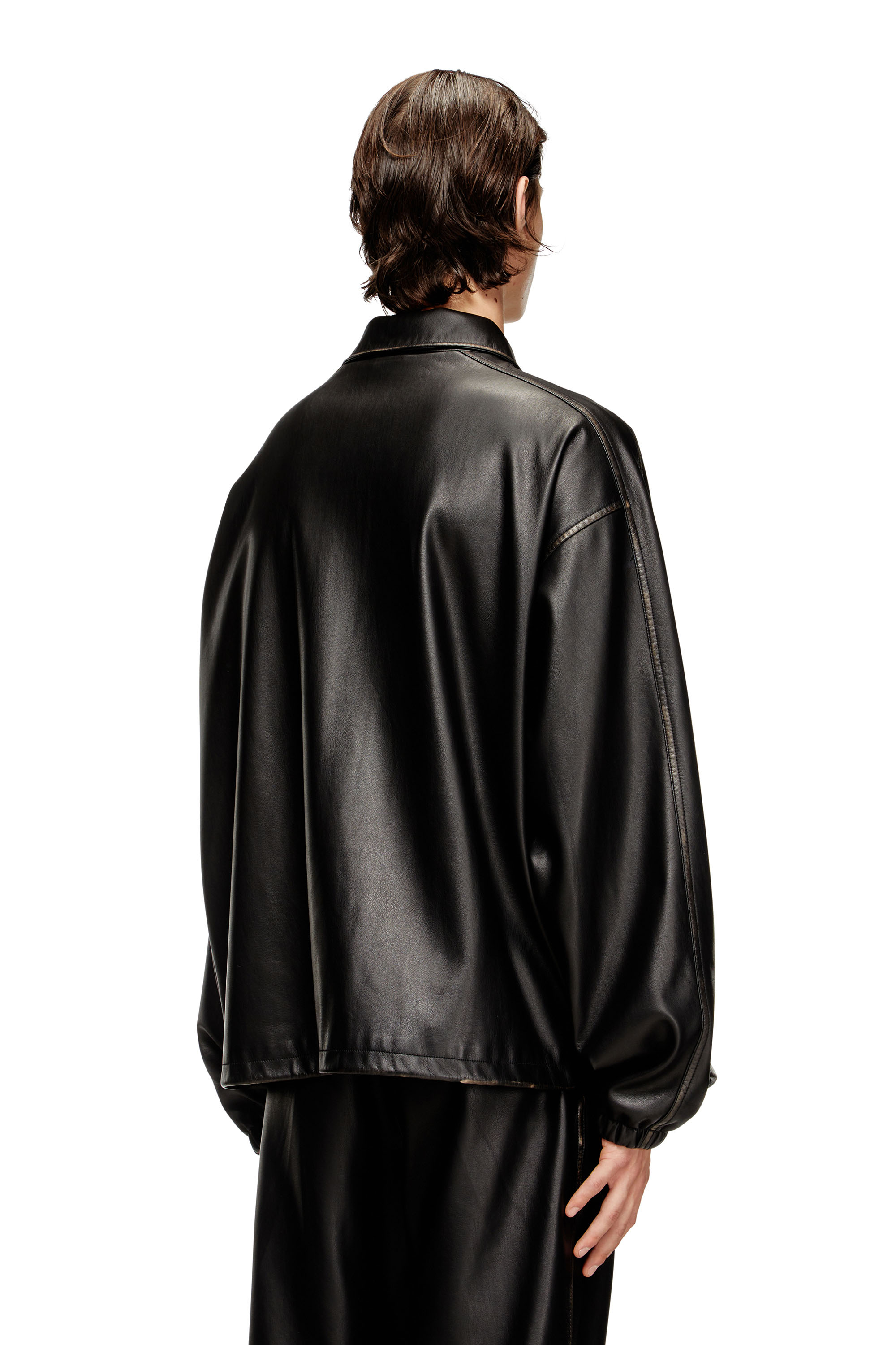 Diesel - J-AKE, Unisex's Jacket in treated technical fabric in Black - 3