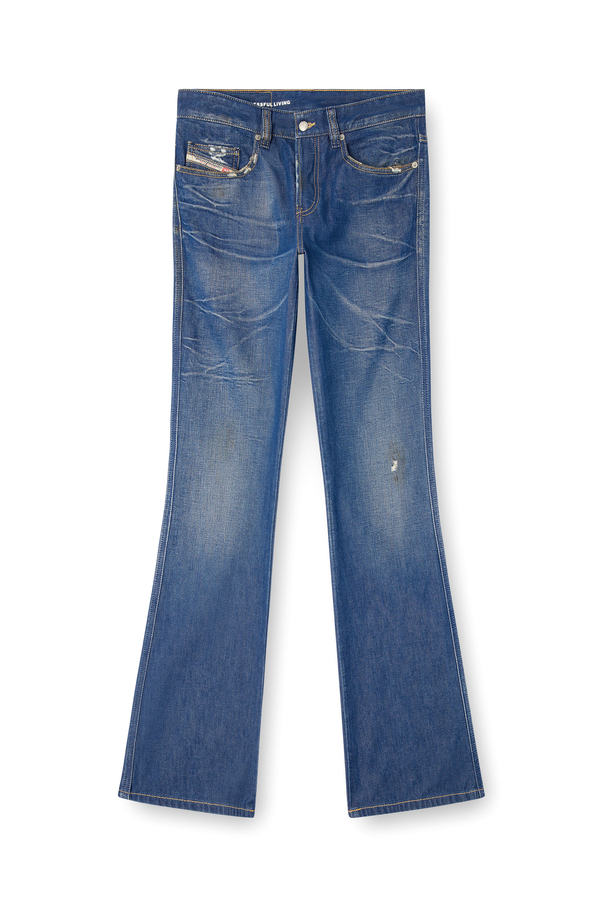 Diesel - Male's Bootcut Jeans 1998 D-Buck 09M60, Dark Blue - 3