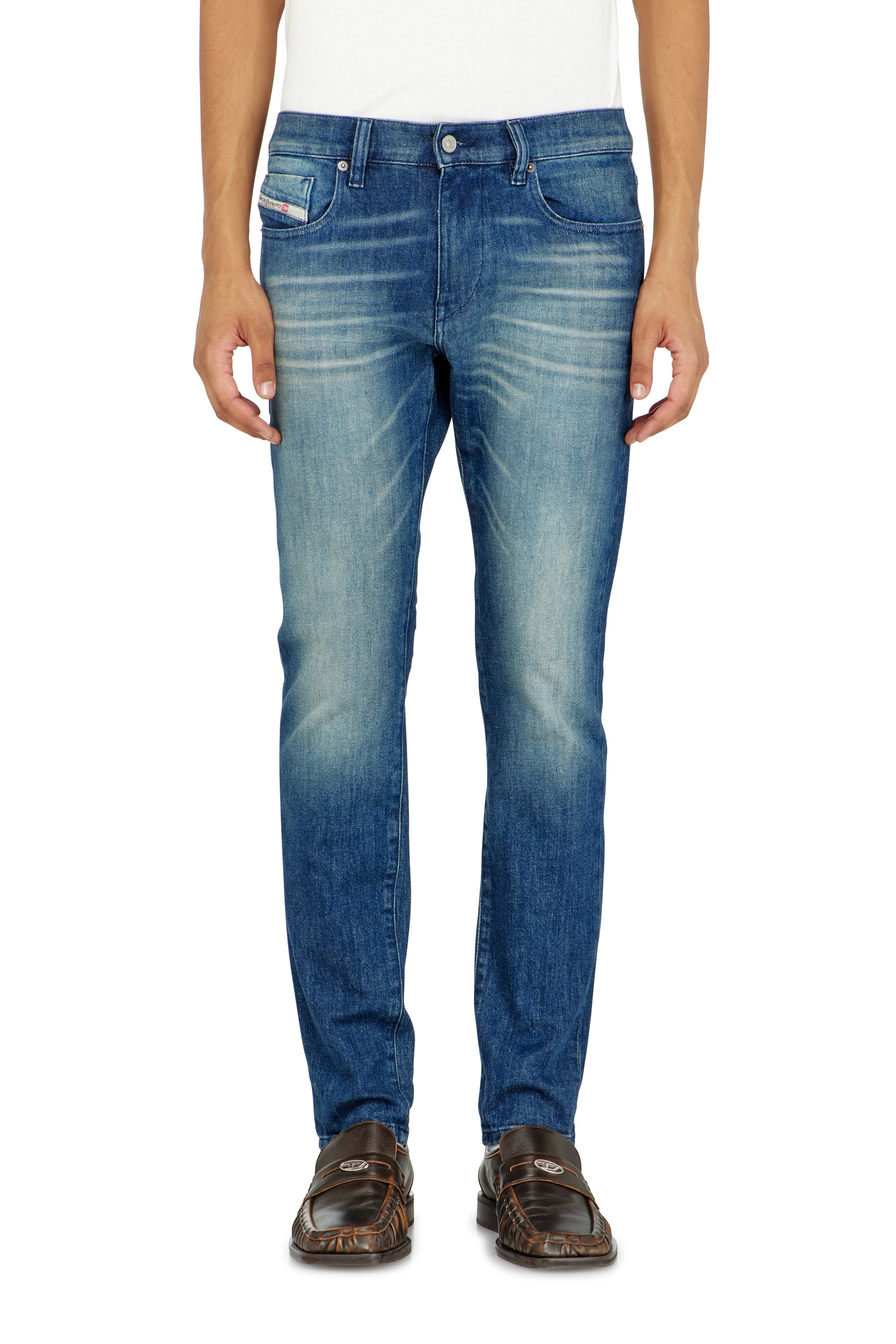 Diesel - Male's Slim Jeans 2019 D-Strukt 0KBBR, Dark Blue - 2