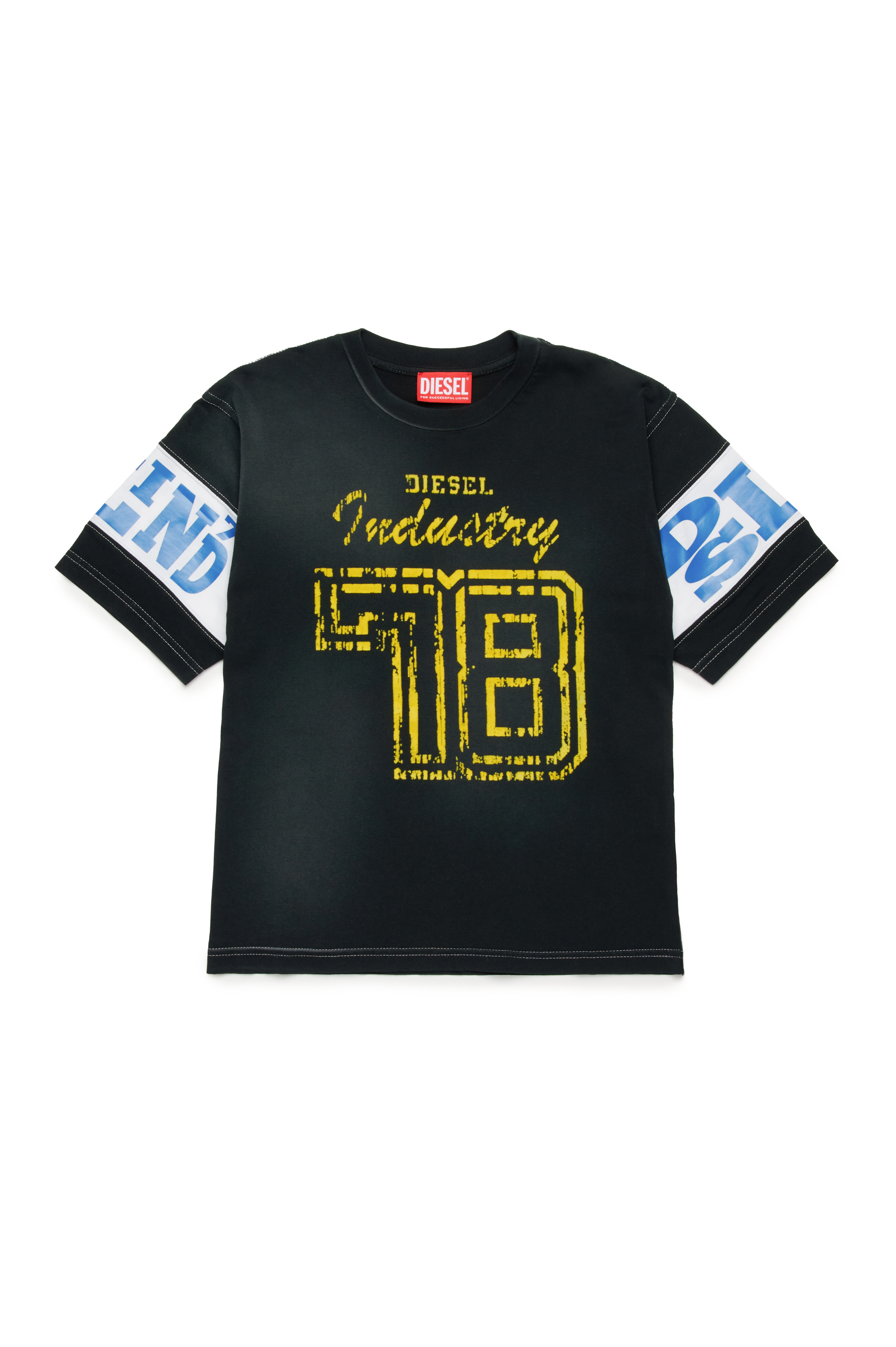 DIESEL・Tシャツ Boy'sT-shirt with faded details | Black | Diesel US