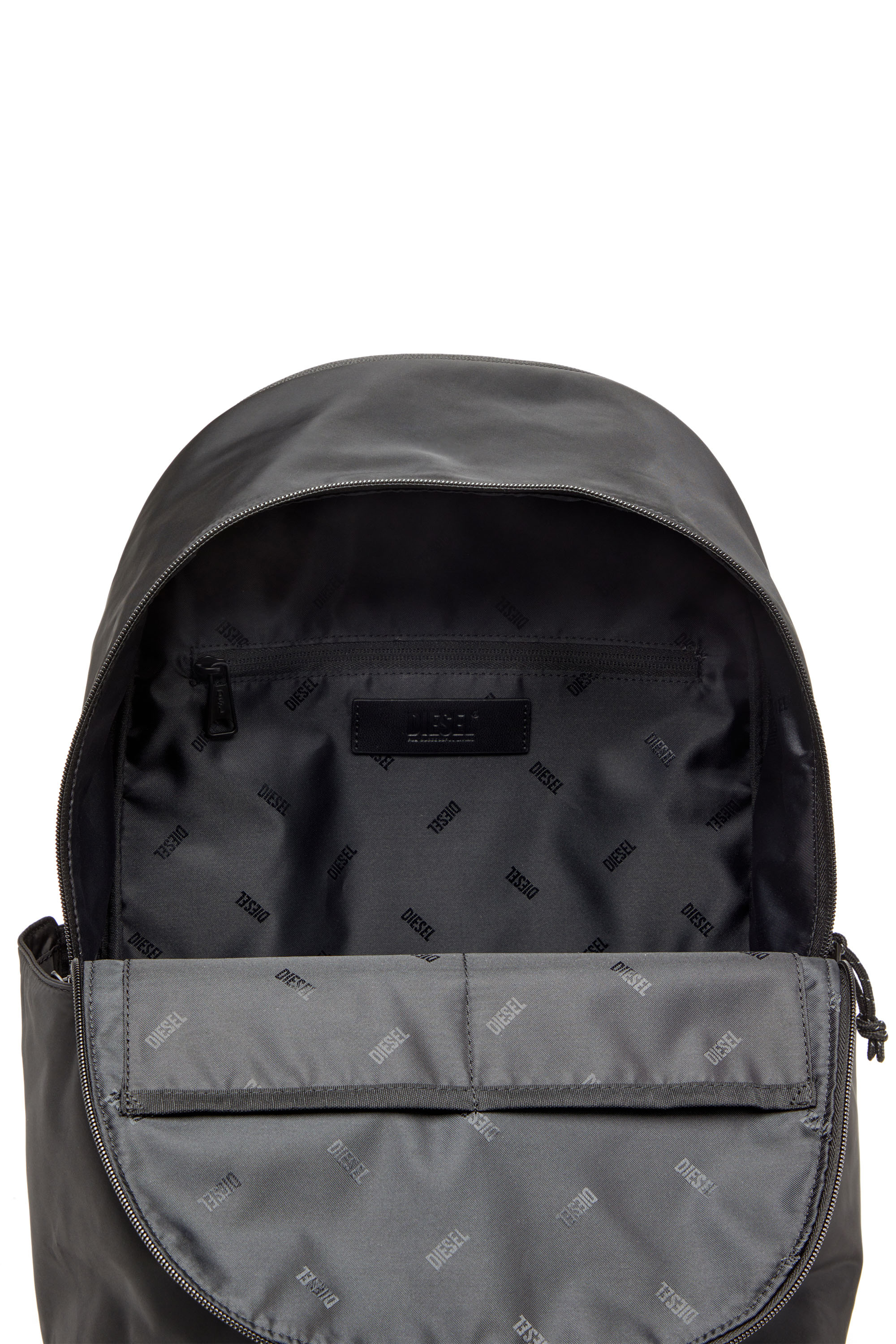Diesel - D-PACK BACKPACK X, D-Pack-Sac à dos en tissu au toucher satiné Homme in Noir - 3