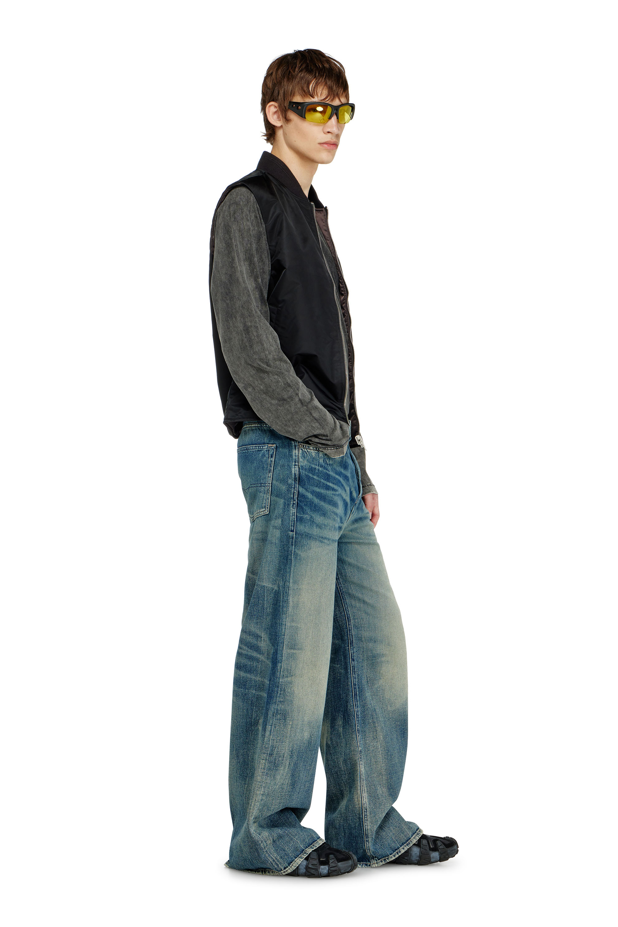 Diesel - Male's Relaxed Jeans D-Rise 09P55, Dark Blue - 2