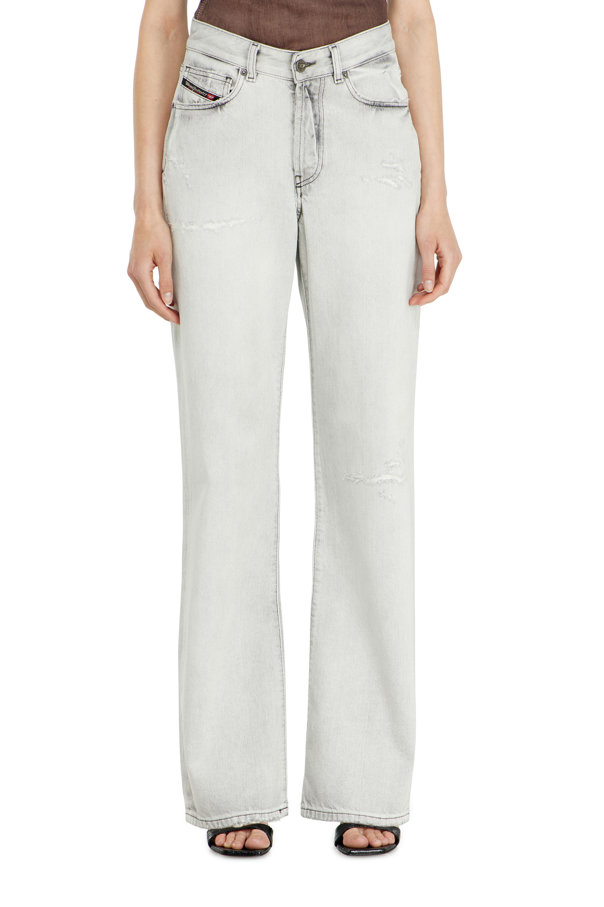 Diesel - Regular Jeans 1971 D-Sent 09P58 Mujer, Gris Claro - 4