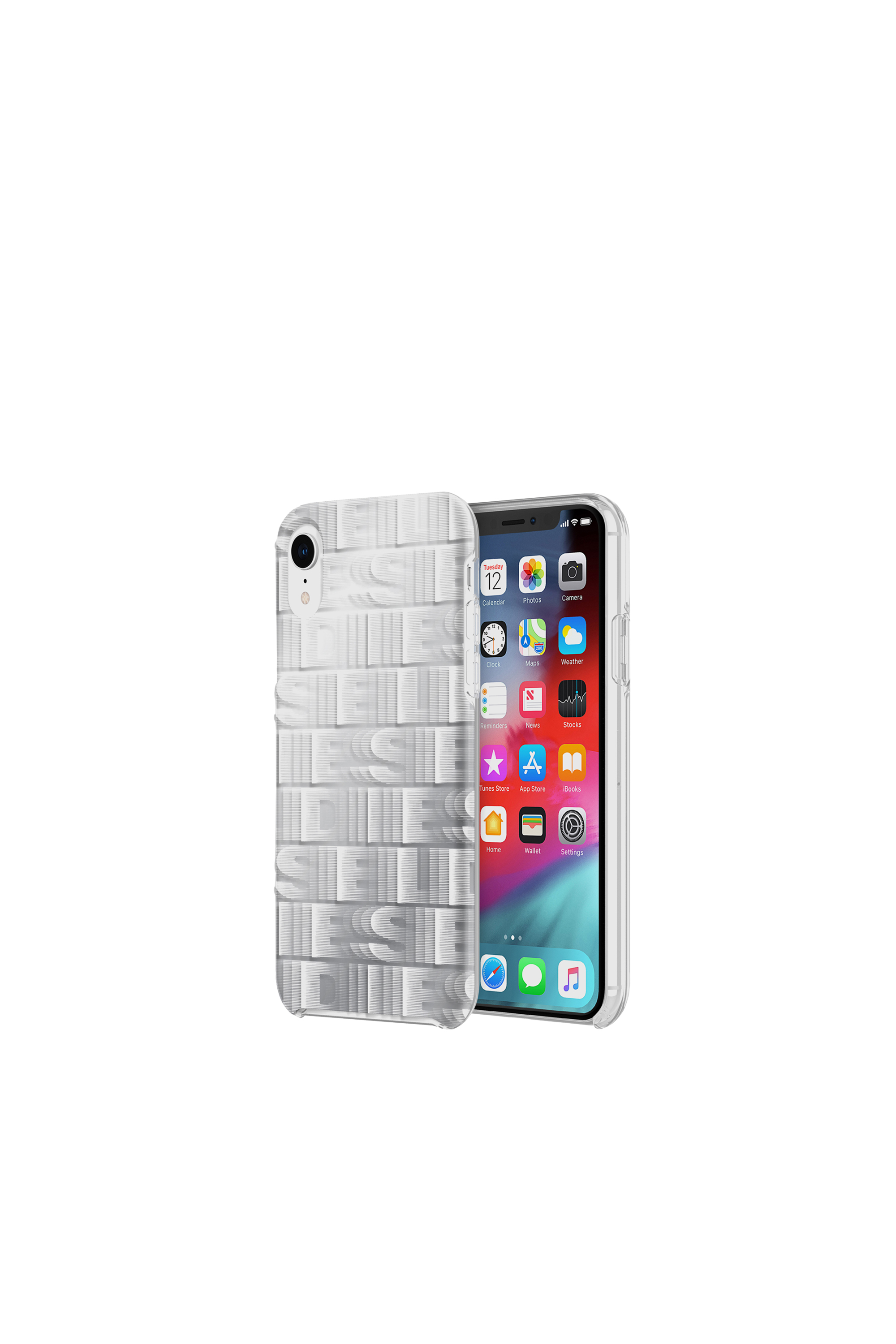 Repeating logo case, iPhone XR
