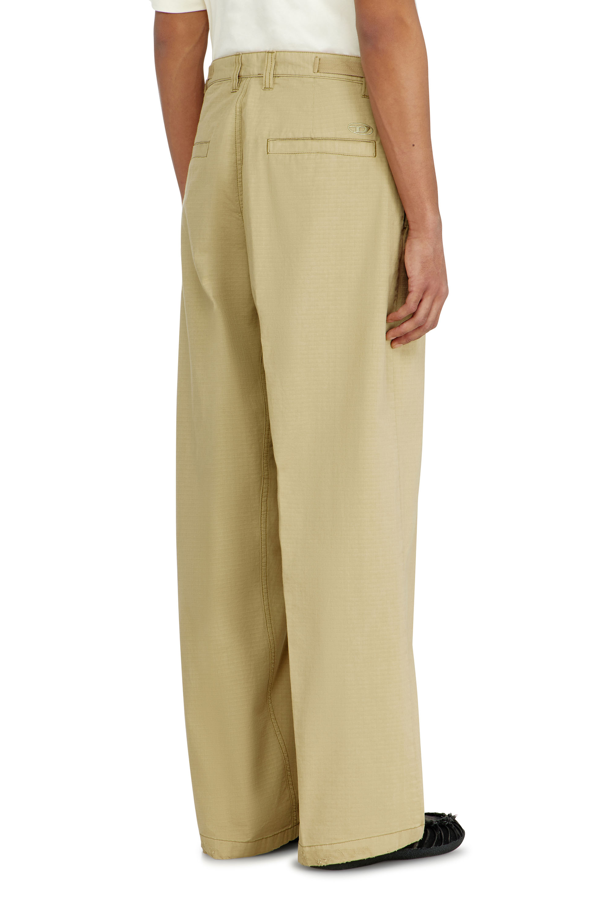 Diesel - P-BALL, Male's Cotton ripstop pants with side buckles in null - 3