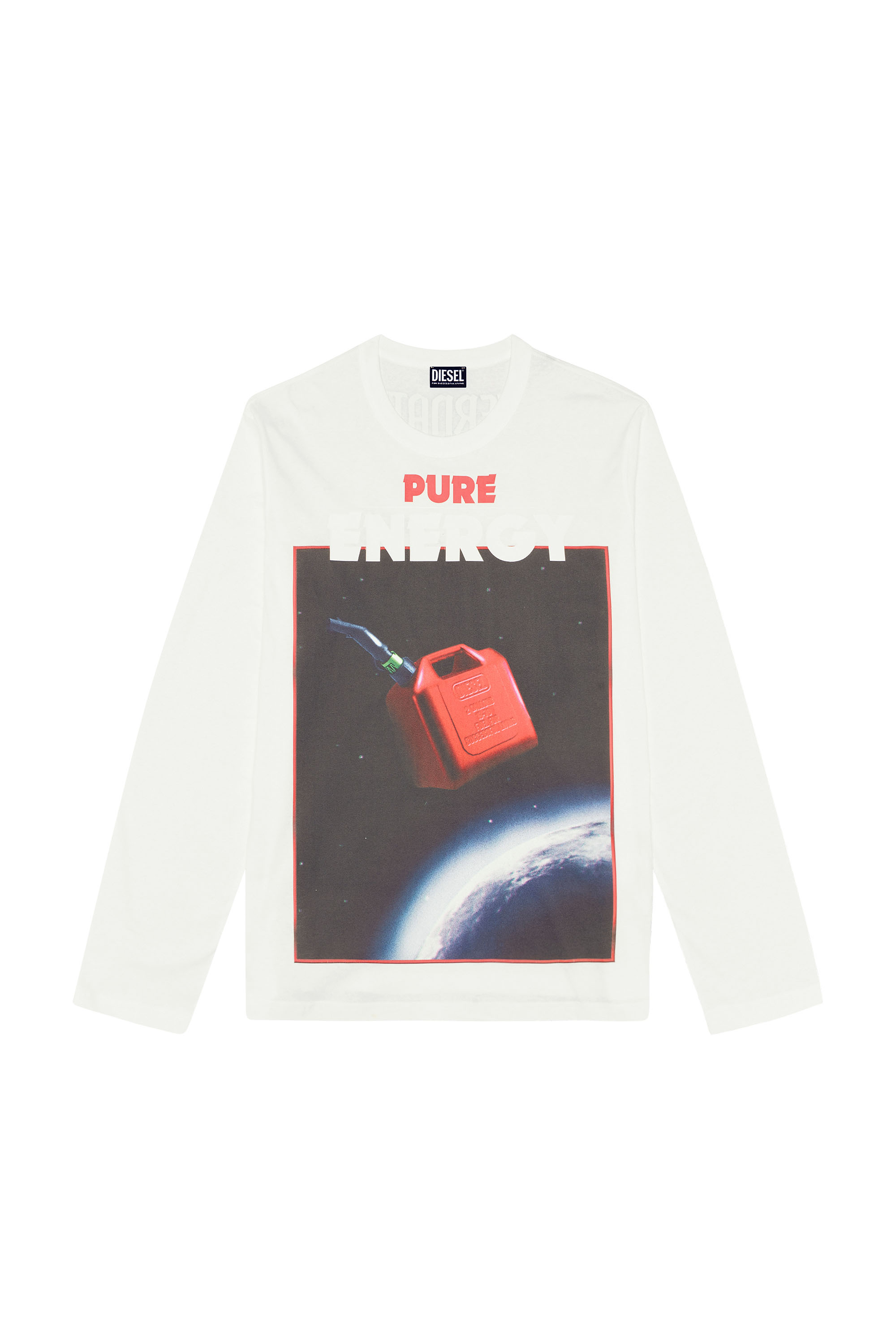 T-CRANE-LS-G4 Man: Long-sleeve T-shirt with graphic prints | Diesel