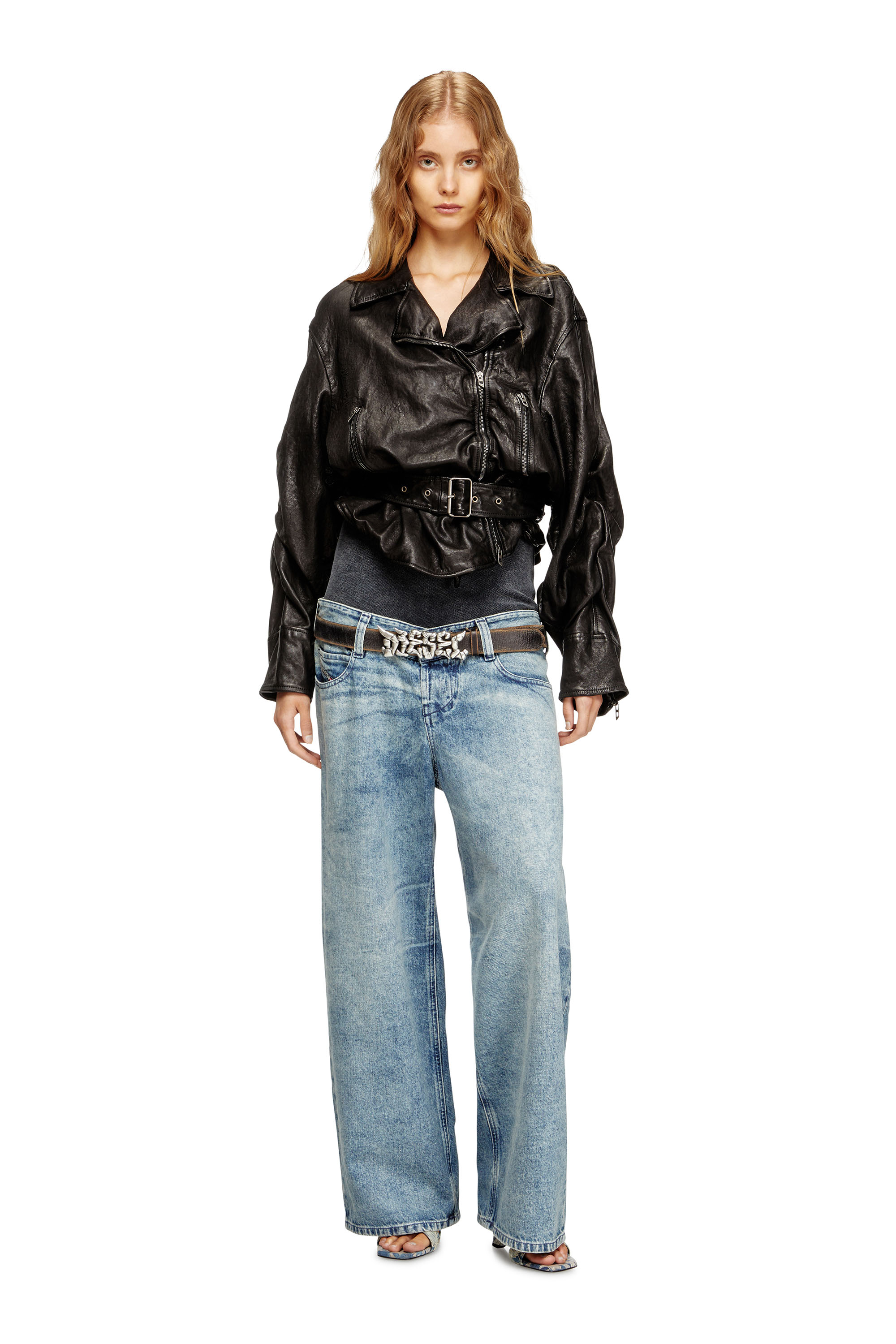 Diesel - Female's Relaxed Jeans D-Eni 09N97, Medium Blue - 2