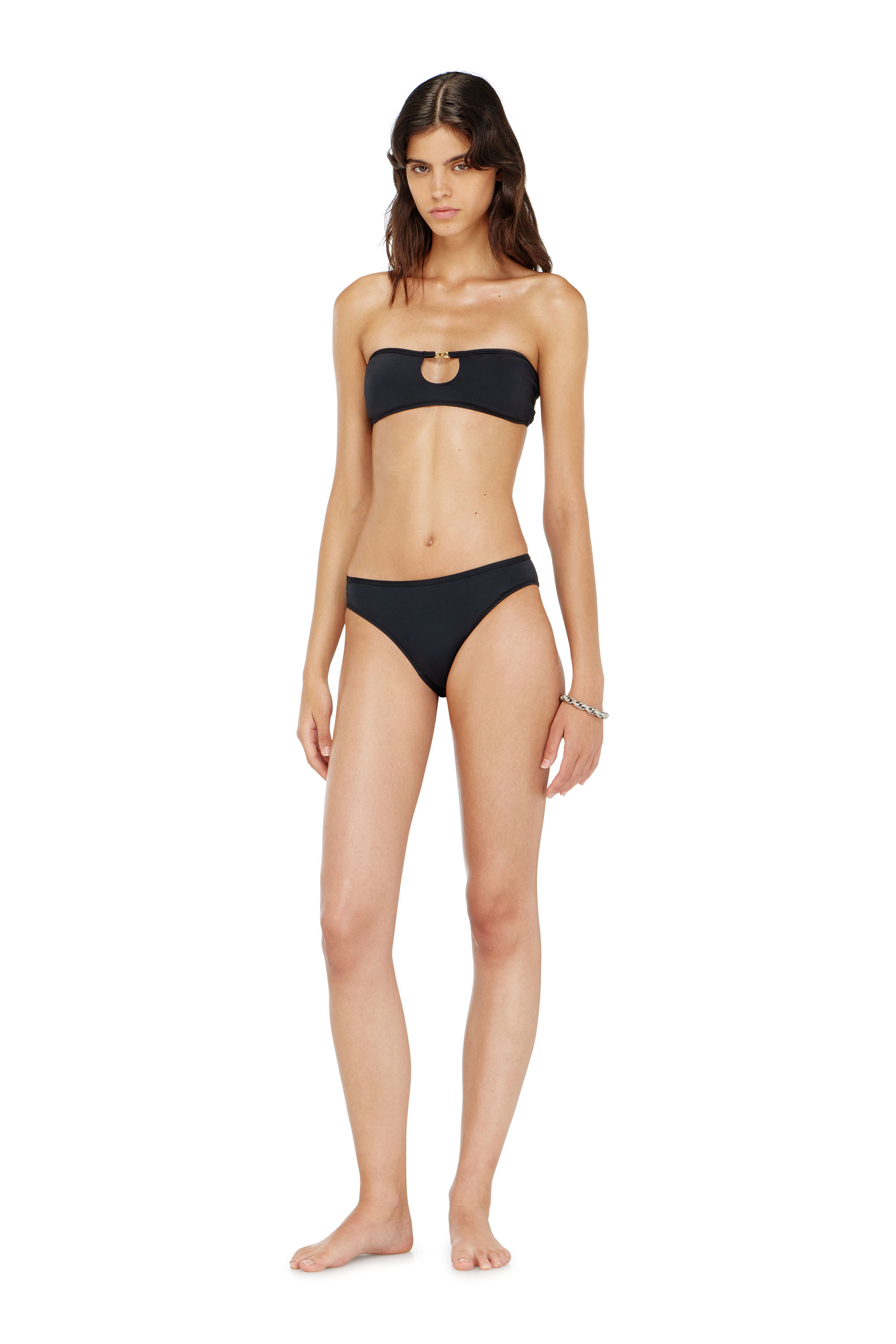 Diesel - SHIRLEY-UTLT, Woman's Brazilian briefs in nylon with Oval D detail in null - 2