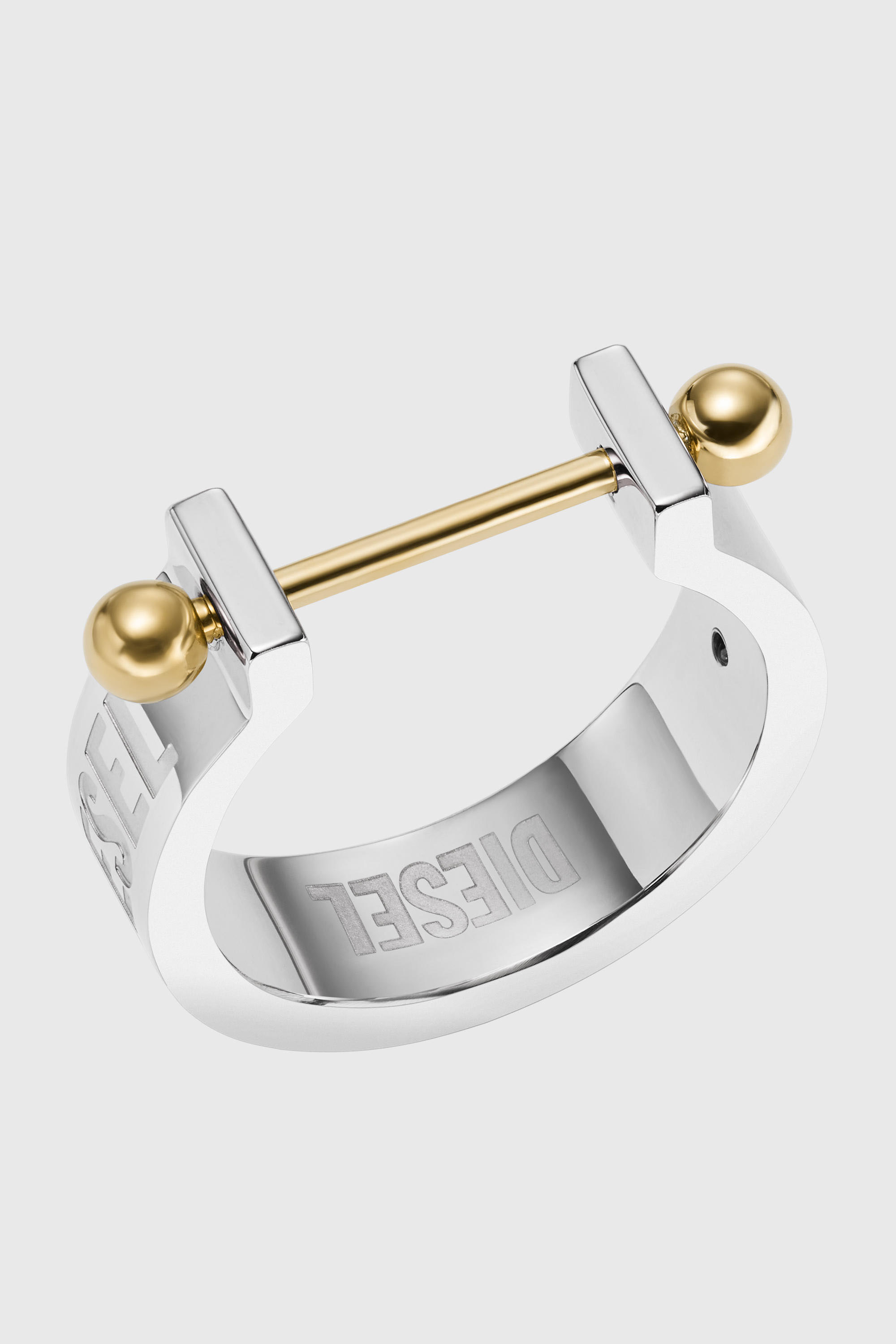 Anillo de banda de acero inoxidable en dos tonos