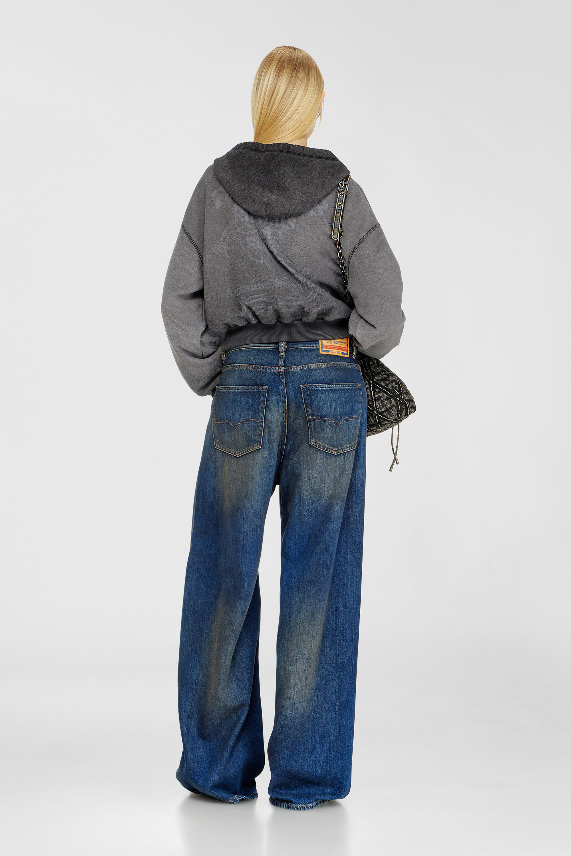 Diesel - Female's Relaxed Jeans 1996 D-Sire 09P47, Dark Blue - 3