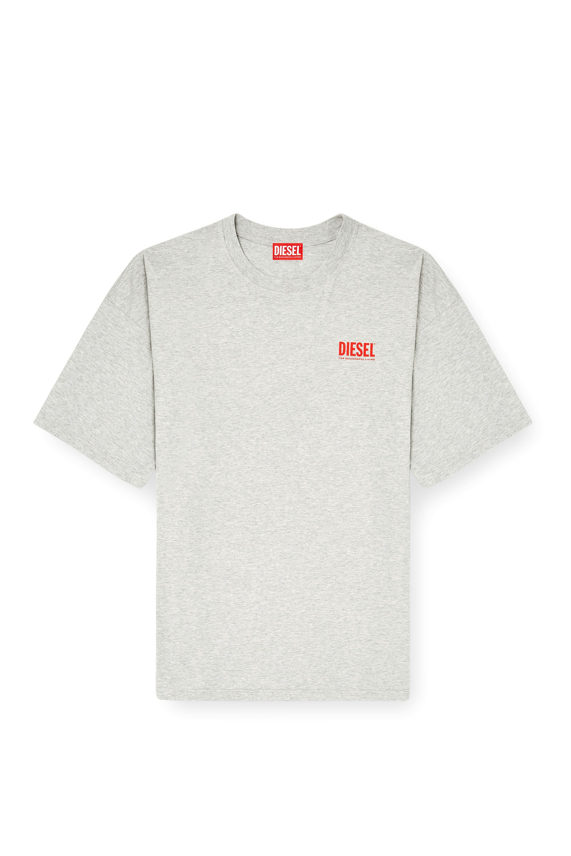 Diesel - T-BOXT-BISK, Camiseta de algod&oacute;n con estampado Diesel Biscotto Hombre in Gris - 3