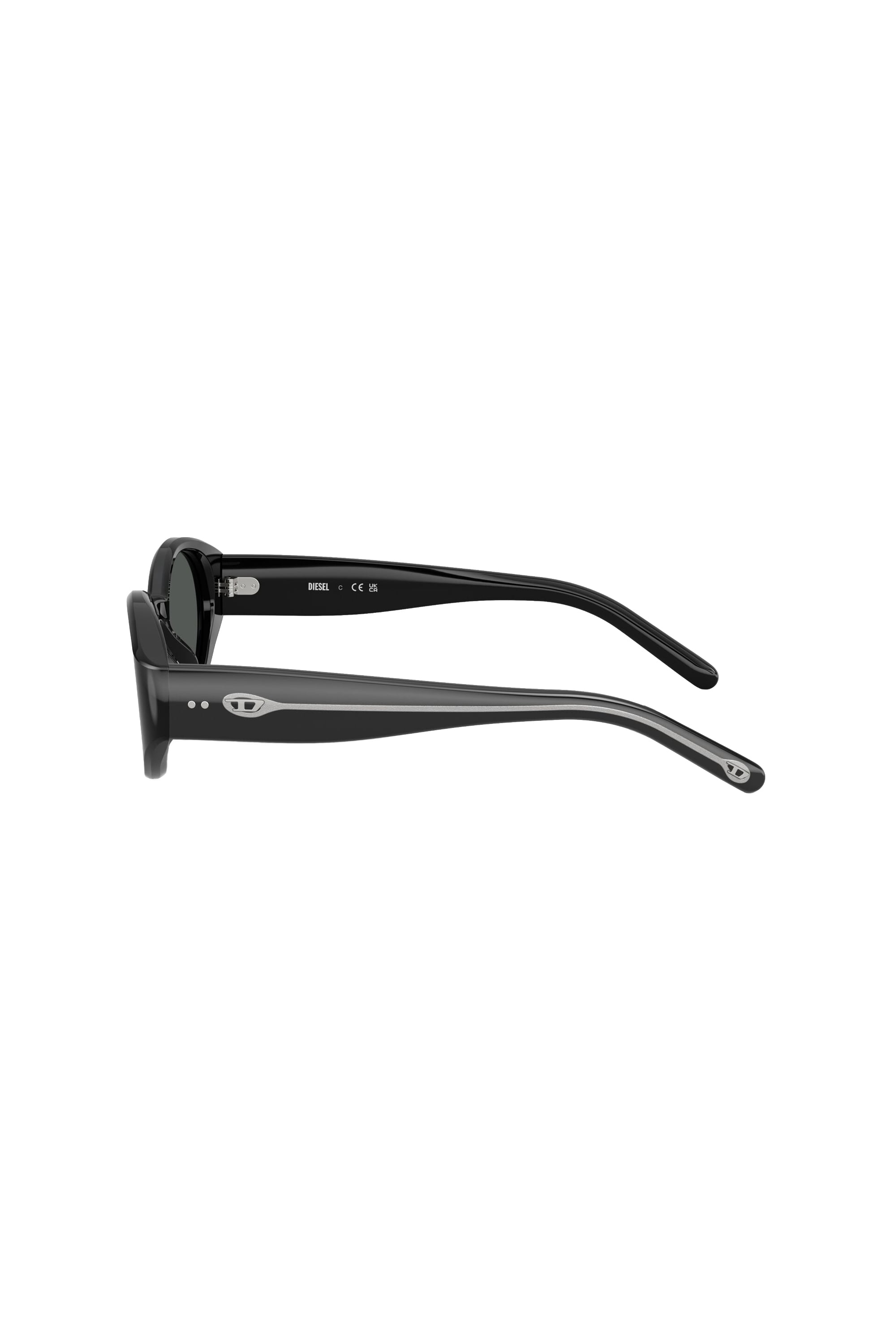 Diesel - 0DL2008U, Unisex's Oval sunglasses in Black - 2