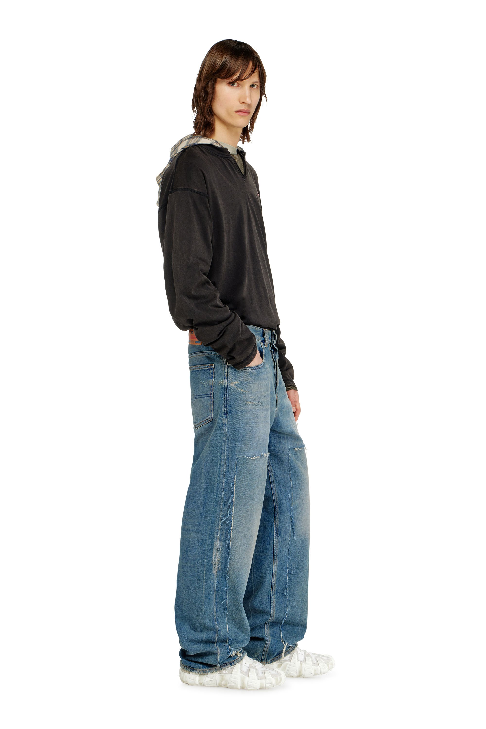 Diesel - Man's Relaxed Jeans 2001 D-Macro 09N27, Medium blue - 3