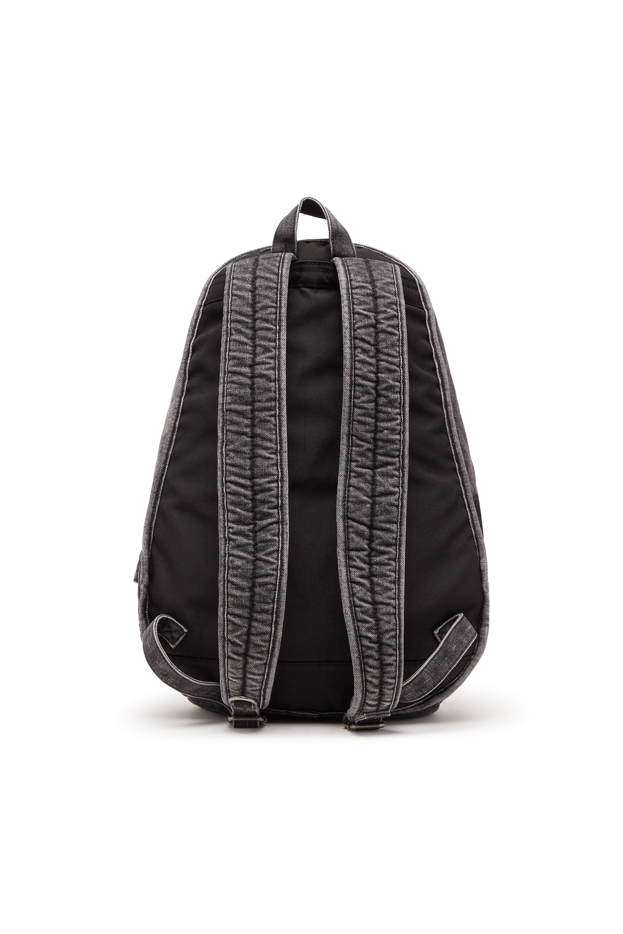 Rave Backpack X Mochila de denim desteñido Hombre Negro Diesel
