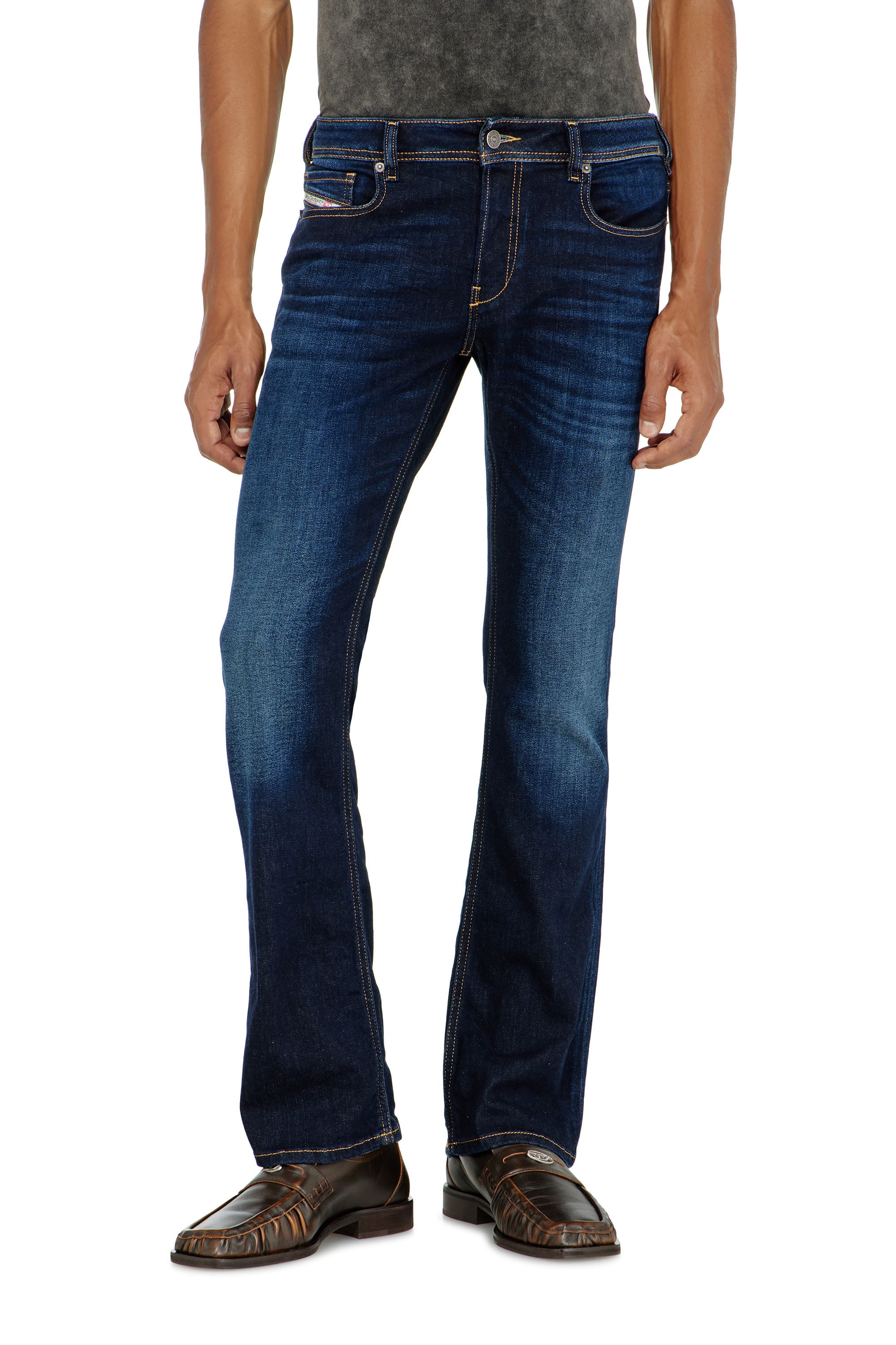Diesel - Bootcut Jeans 2007 Zatiny 009ZS Homme, Bleu Fonc&eacute; - Image 4