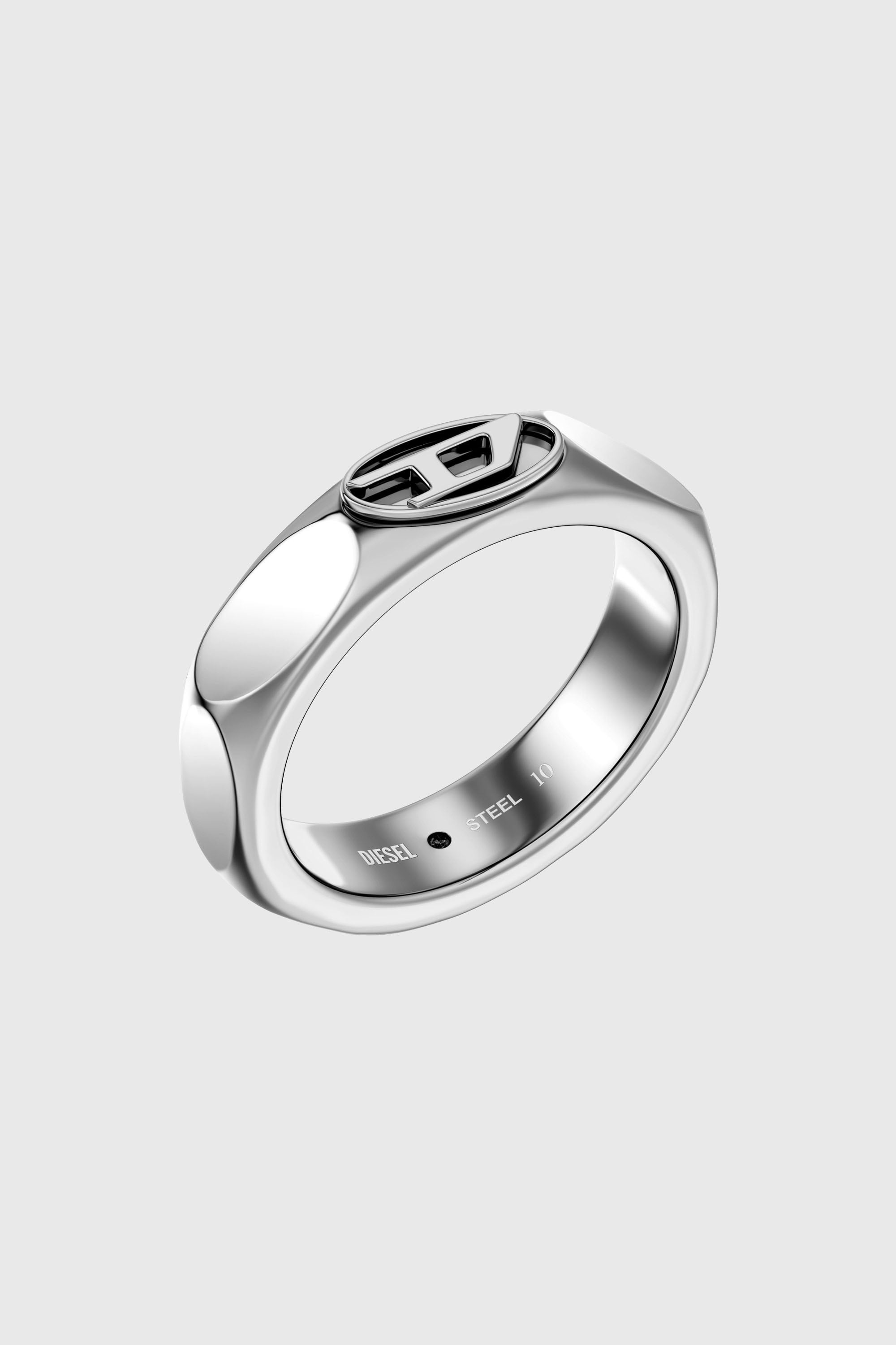 Diesel - DX1693040 JEWELLERY, Anillo de acero inoxidable Unisex in Plateado - 1