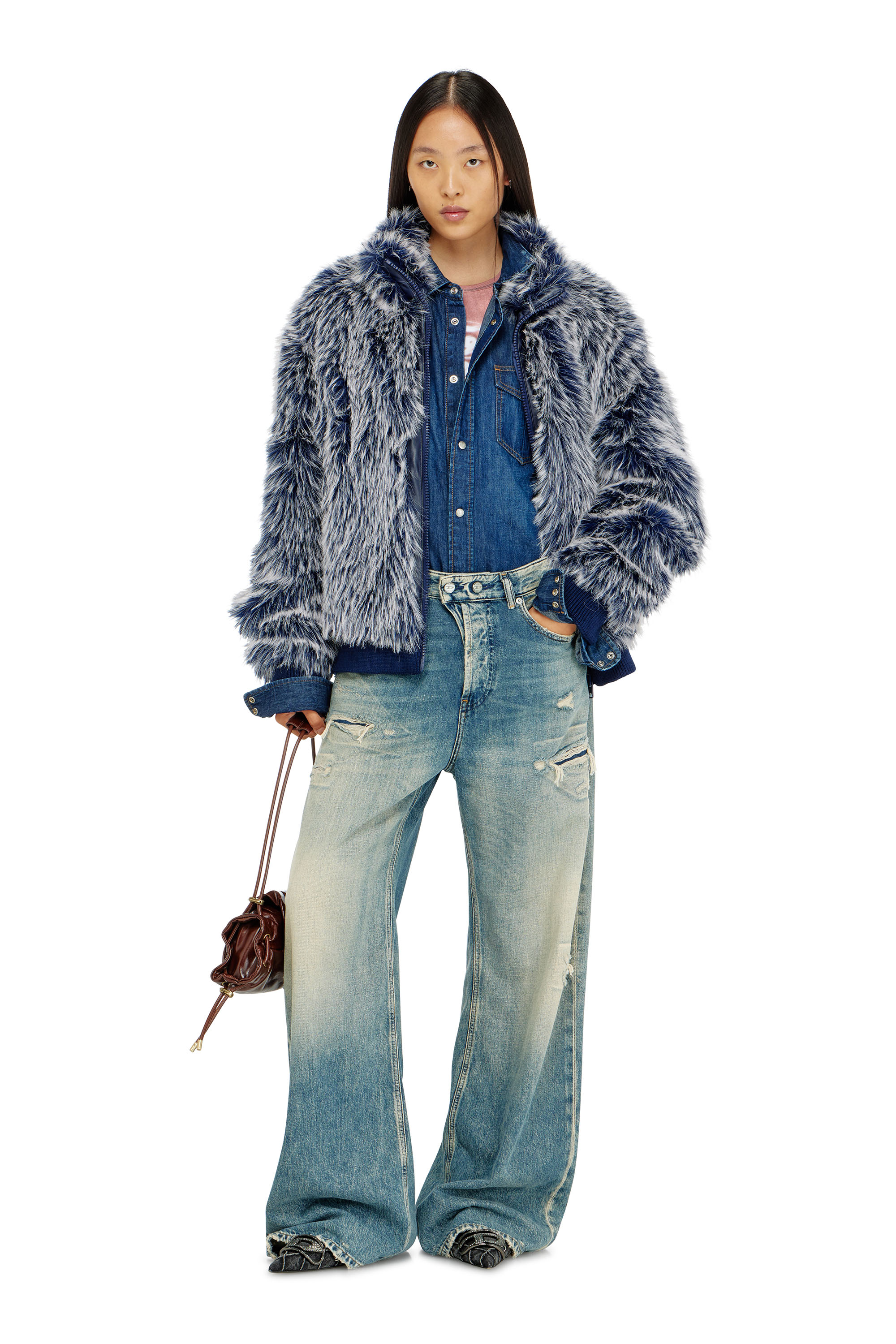Diesel - Female's Relaxed Jeans 1996 D-Sire 09P62, Medium Blue - 1