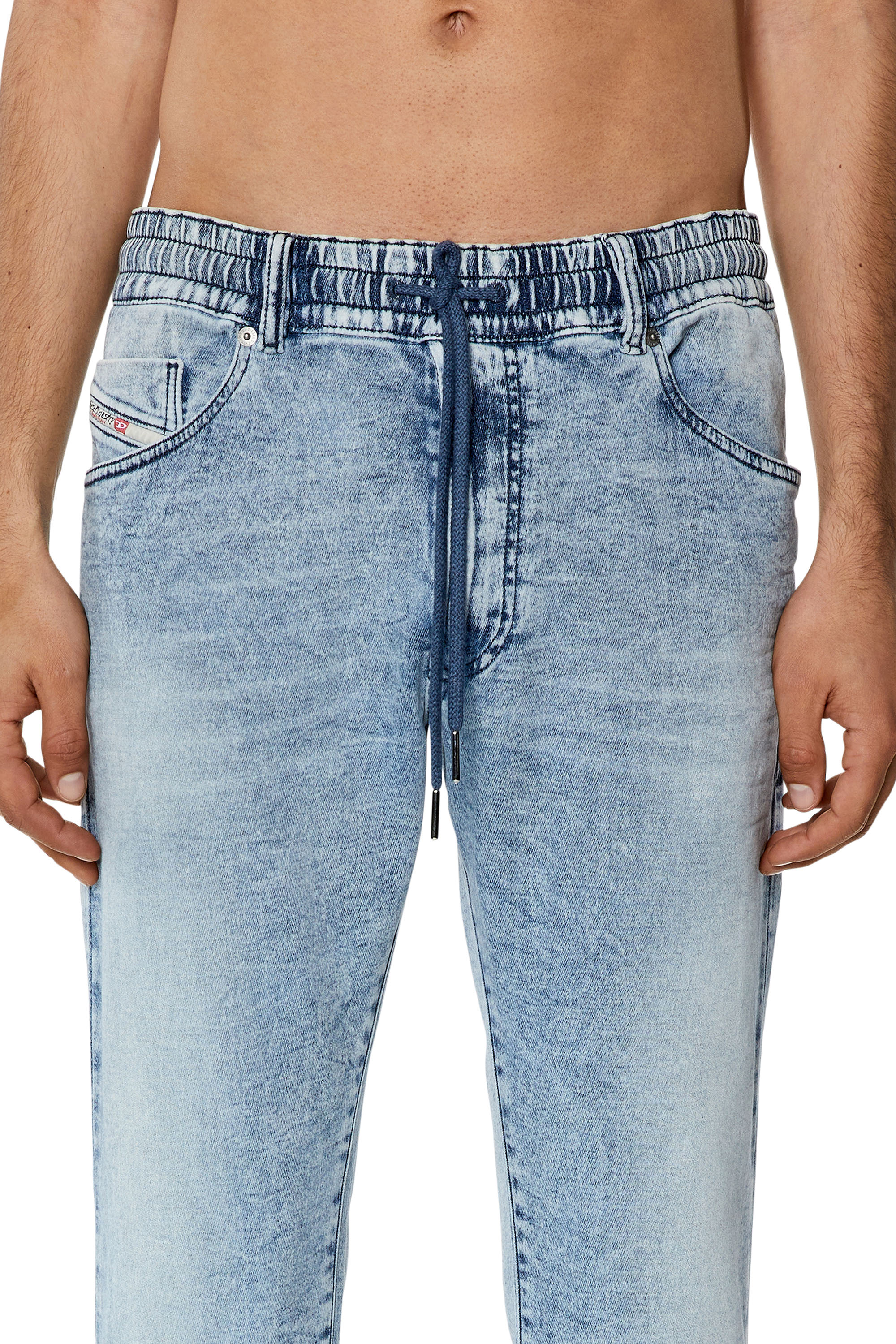 Diesel - Man's Tapered 2030 D-Krooley Joggjeans&reg; 068GG, Light Blue - 5