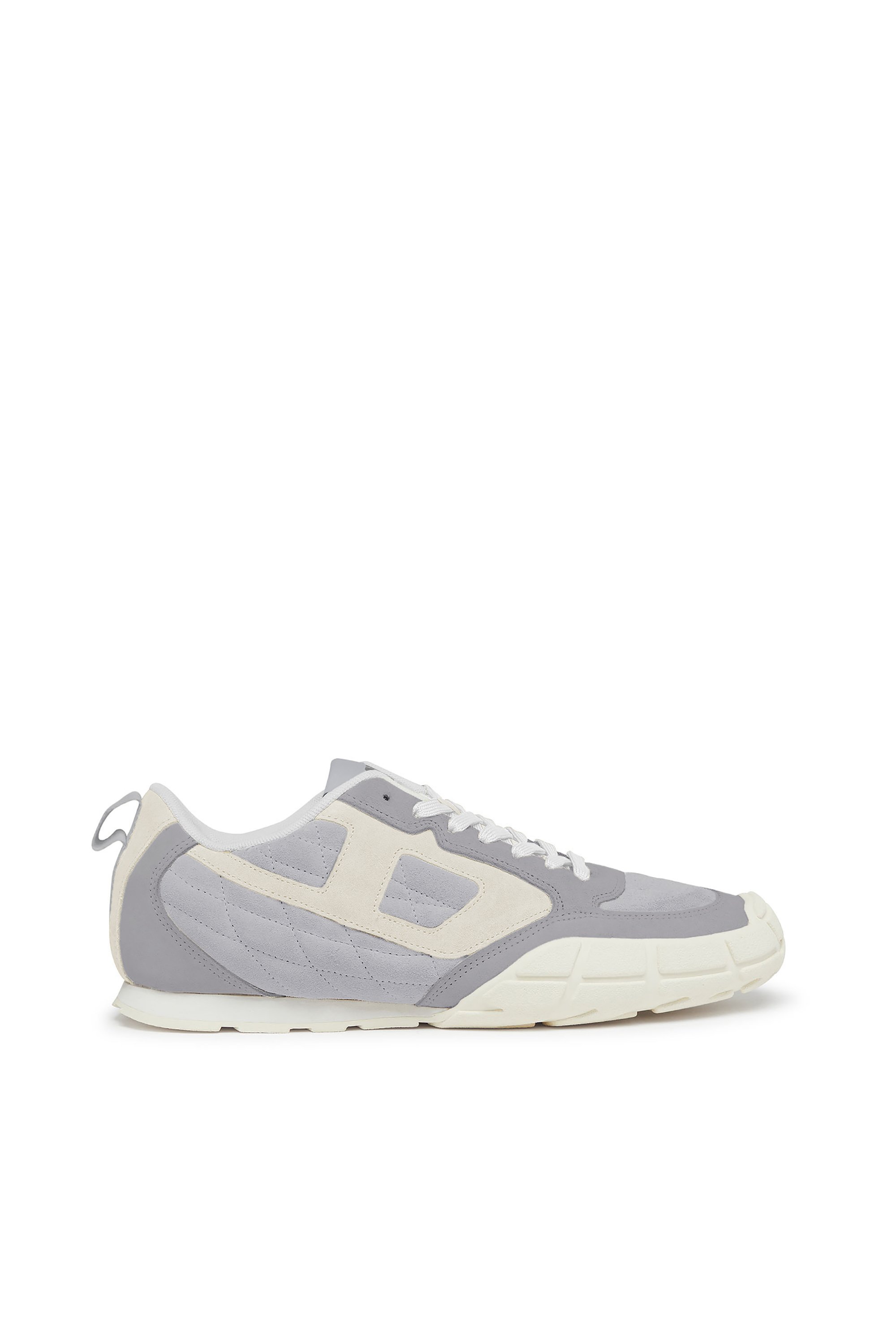 Diesel - S-PAGODHA LOW, S-Pagodha-Zapatillas de gamuza acolchada con diseño Hombre in Gris - 1