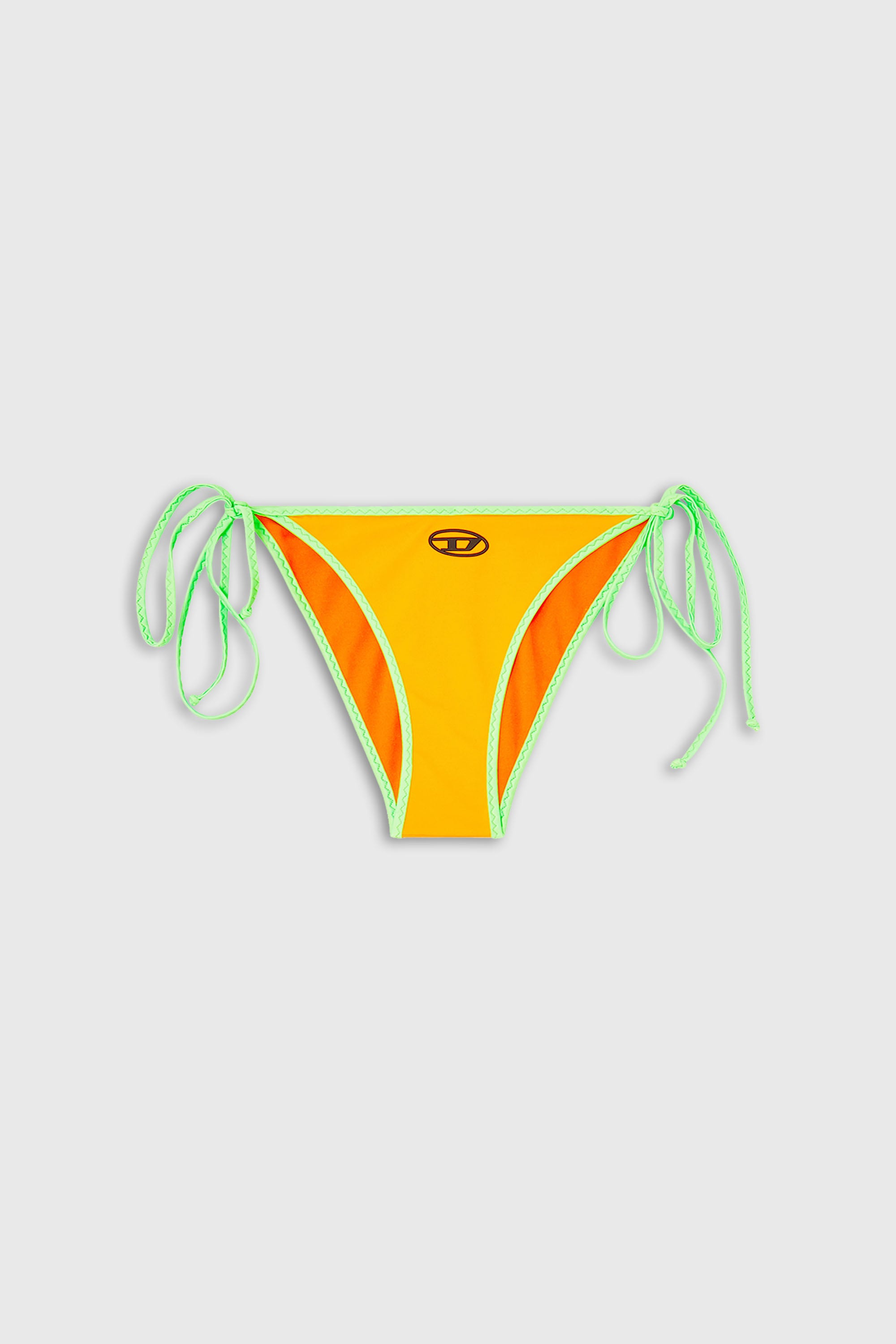 Diesel - ALBA-D-POP, Bas de bikini avec liens sur les c&ocirc;t&eacute;s Femme in Jaune - 2