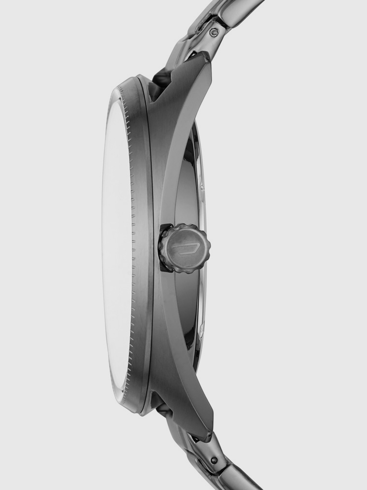Diesel - DZ1855, Fastback reloj gris con pulsera de tres eslabones, 46&nbsp;mm Hombre in Plateado - 2