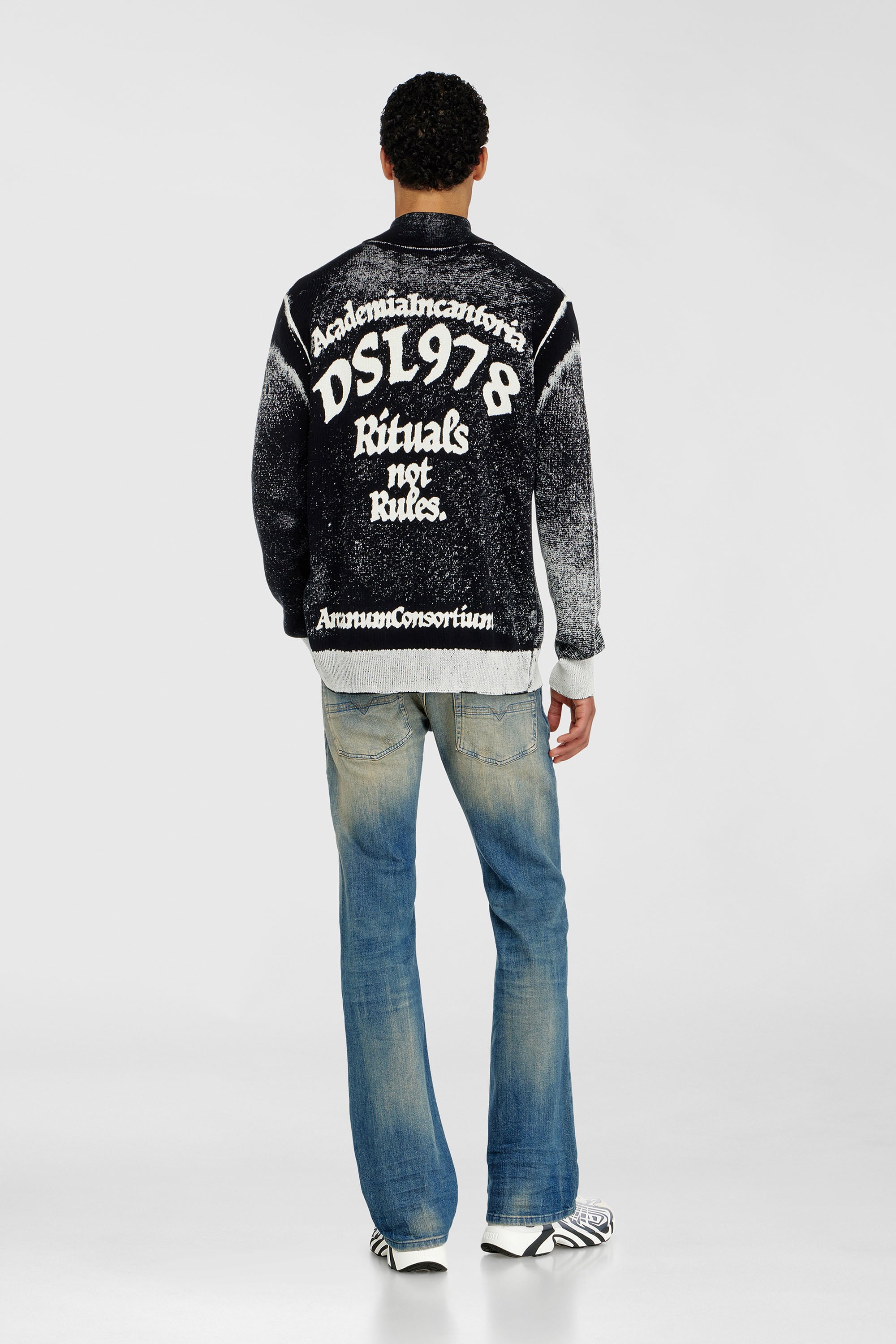 Diesel - Bootcut Jeans 2007 Zatiny 0KBBW Homme, Bleu moyen - Image 3